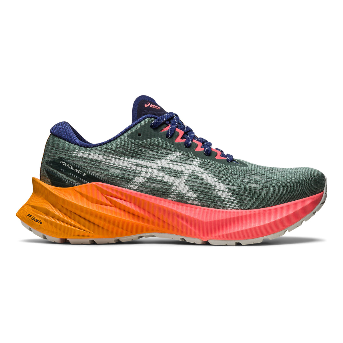 ASICS Novablast 3 TR Trailschuh Damen - blau, orange