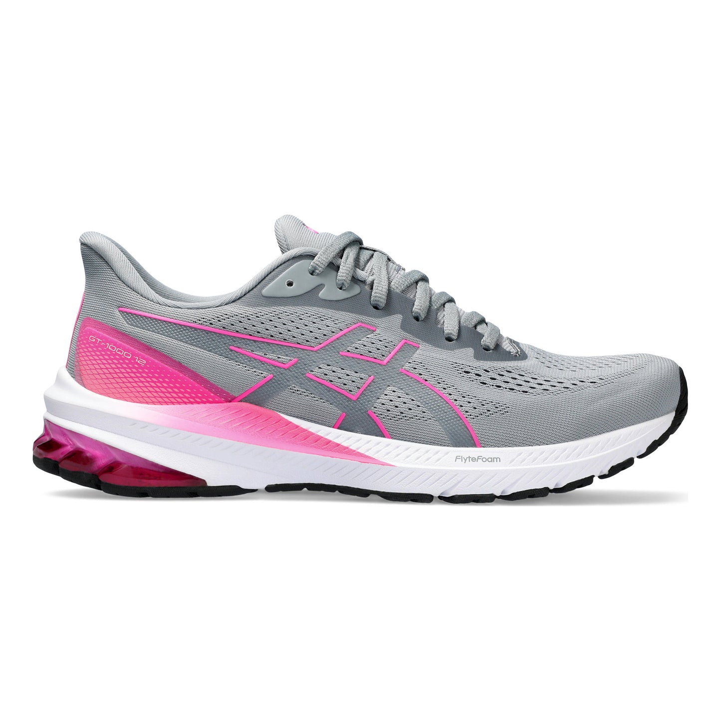 ASICS GT-1000 12 Stabilitätsschuh Damen - grau, pink