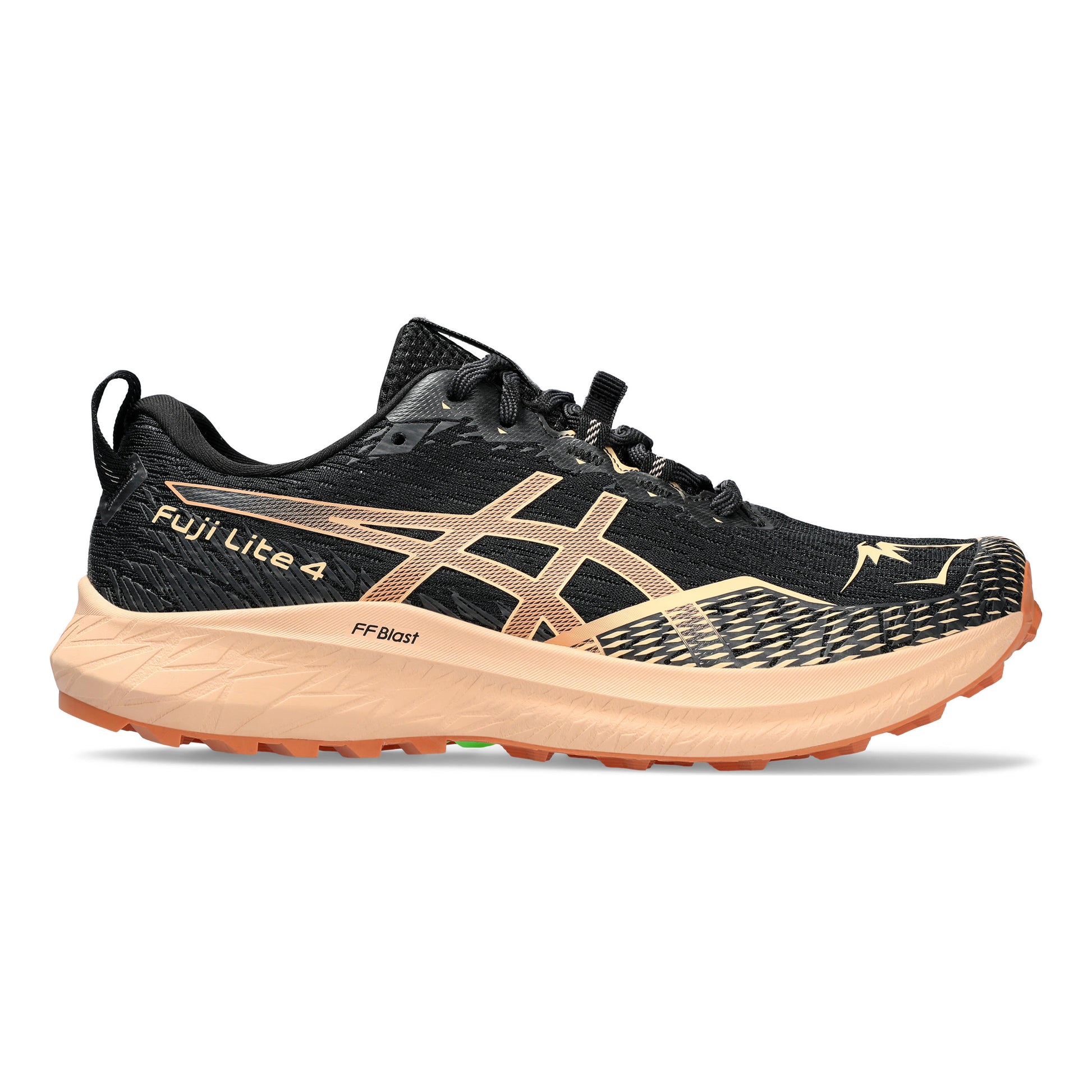 ASICS Fuji Lite 4 Trailschuh Damen - schwarz, apricot