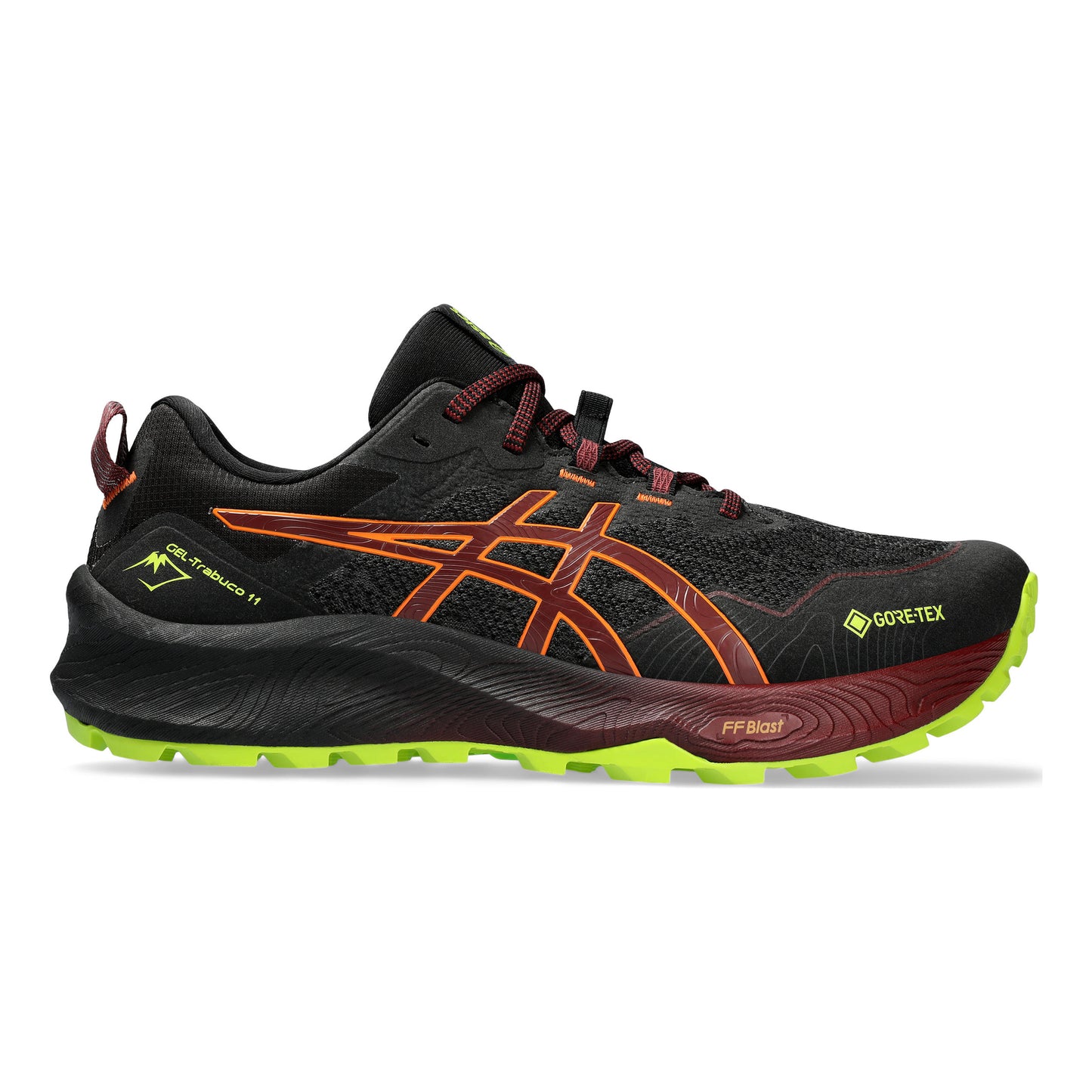 ASICS Gel-Trabuco 11 GTX Trailschuh Herren - schwarz, dunkelrot