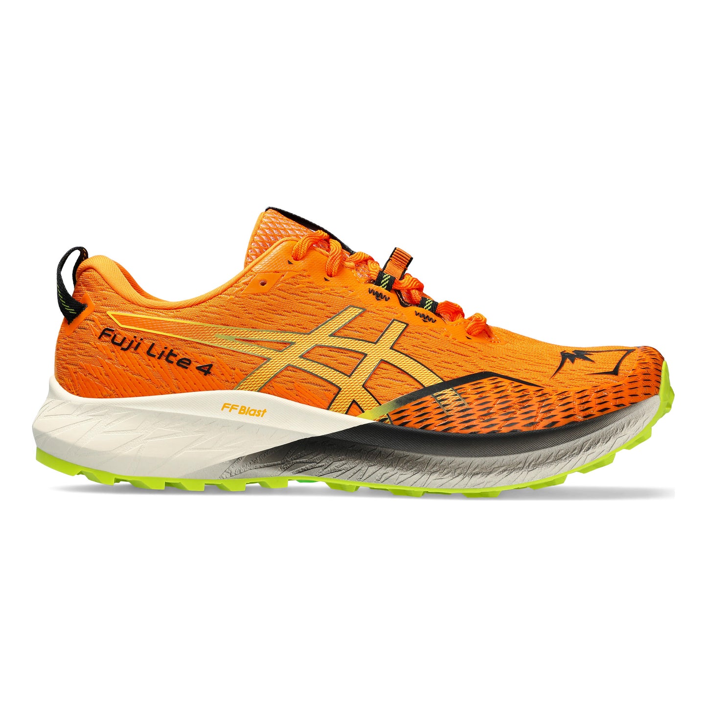 ASICS Fuji Lite 4 Trailschuh Herren - orange, neongelb