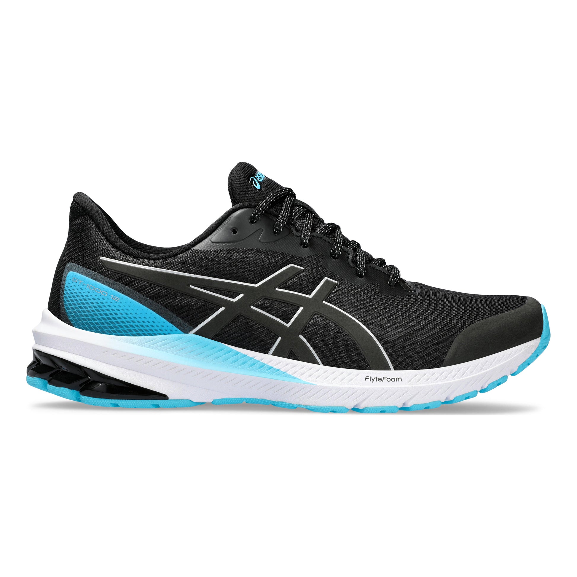 ASICS GT-1000 12 Lite-Show Stabilitätsschuh Herren - schwarz, hellblau