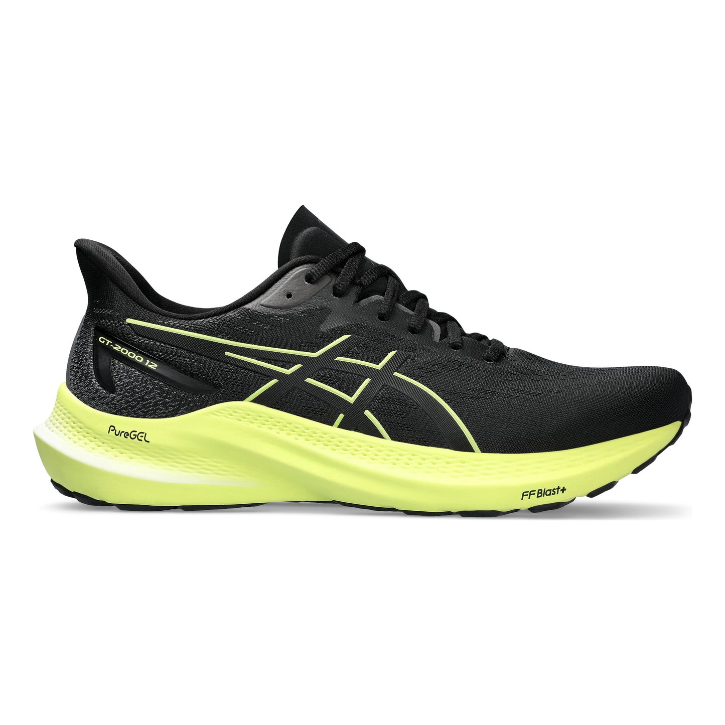 ASICS GT-2000 12 Stabilitätsschuh Herren - schwarz, neongelb