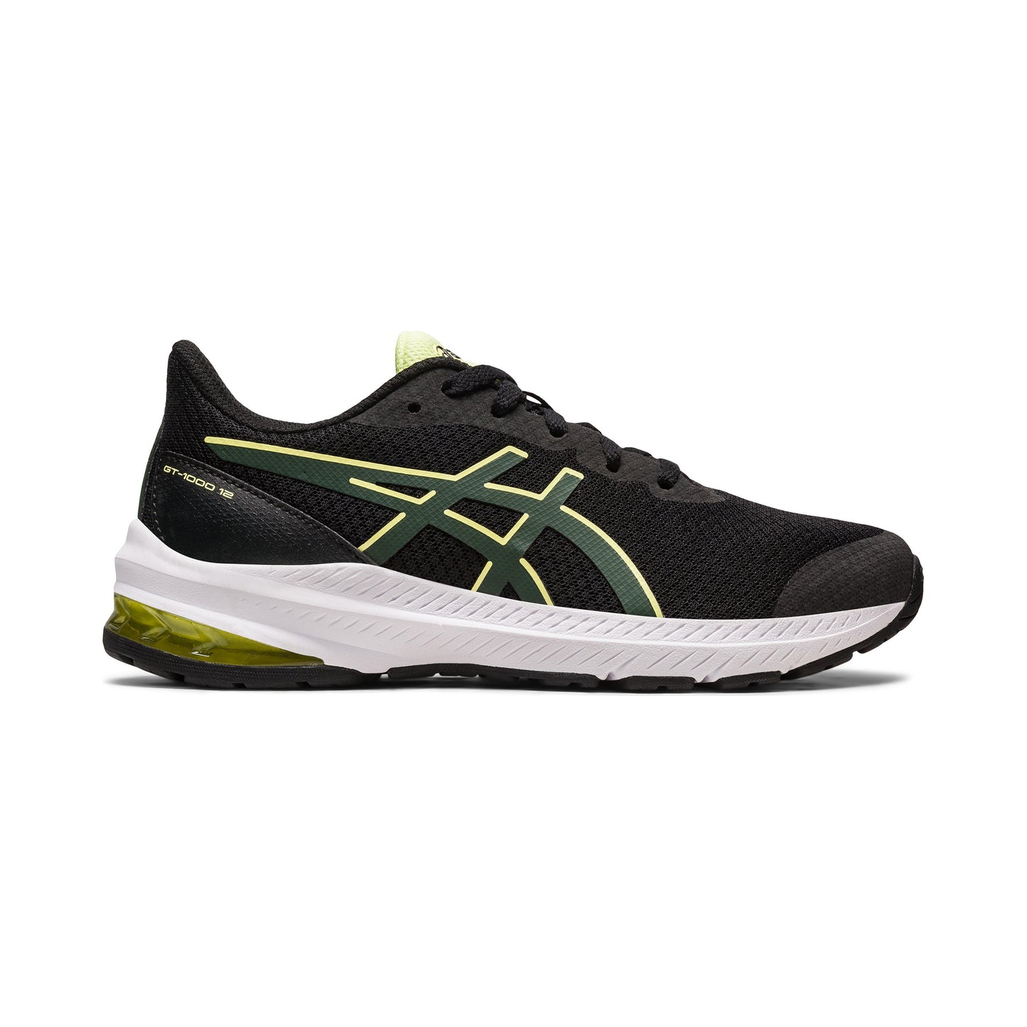 ASICS GT-1000 12 GS Stabilitätsschuh Kinder - schwarz, neongelb