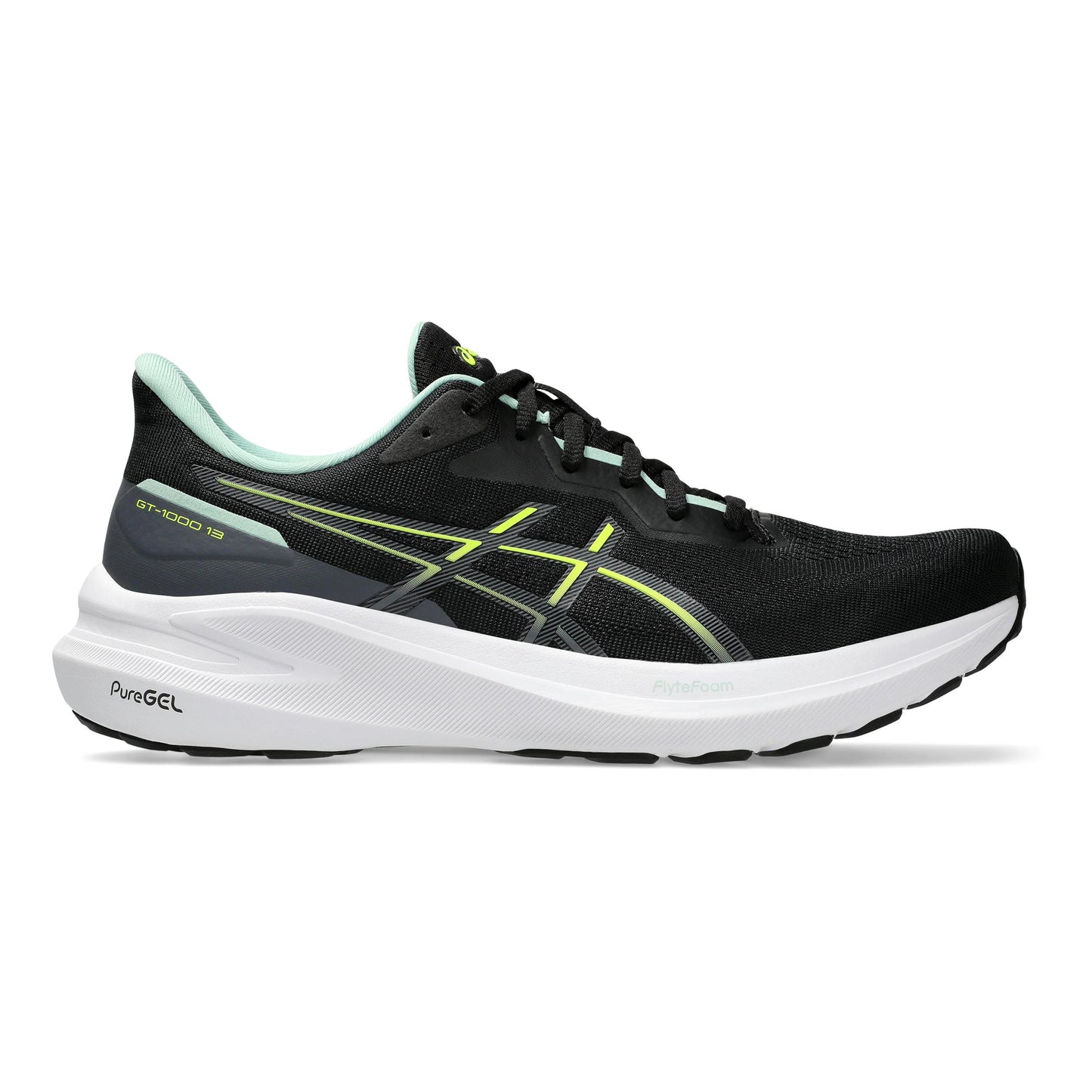 ASICS GT-1000 13 Stabilitätsschuh Herren - schwarz, mint