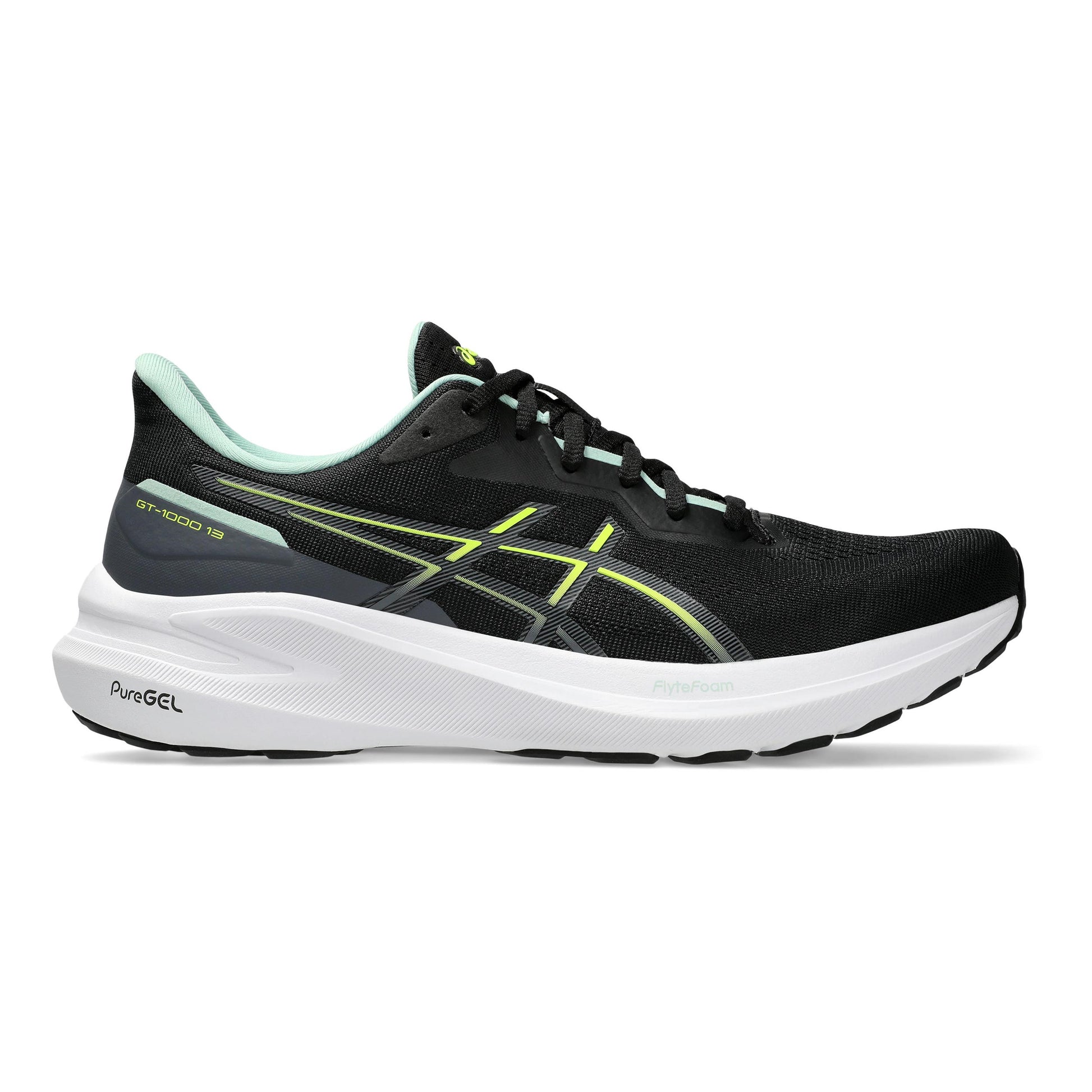 ASICS GT-1000 13 Stabilitätsschuh Herren - schwarz, mint