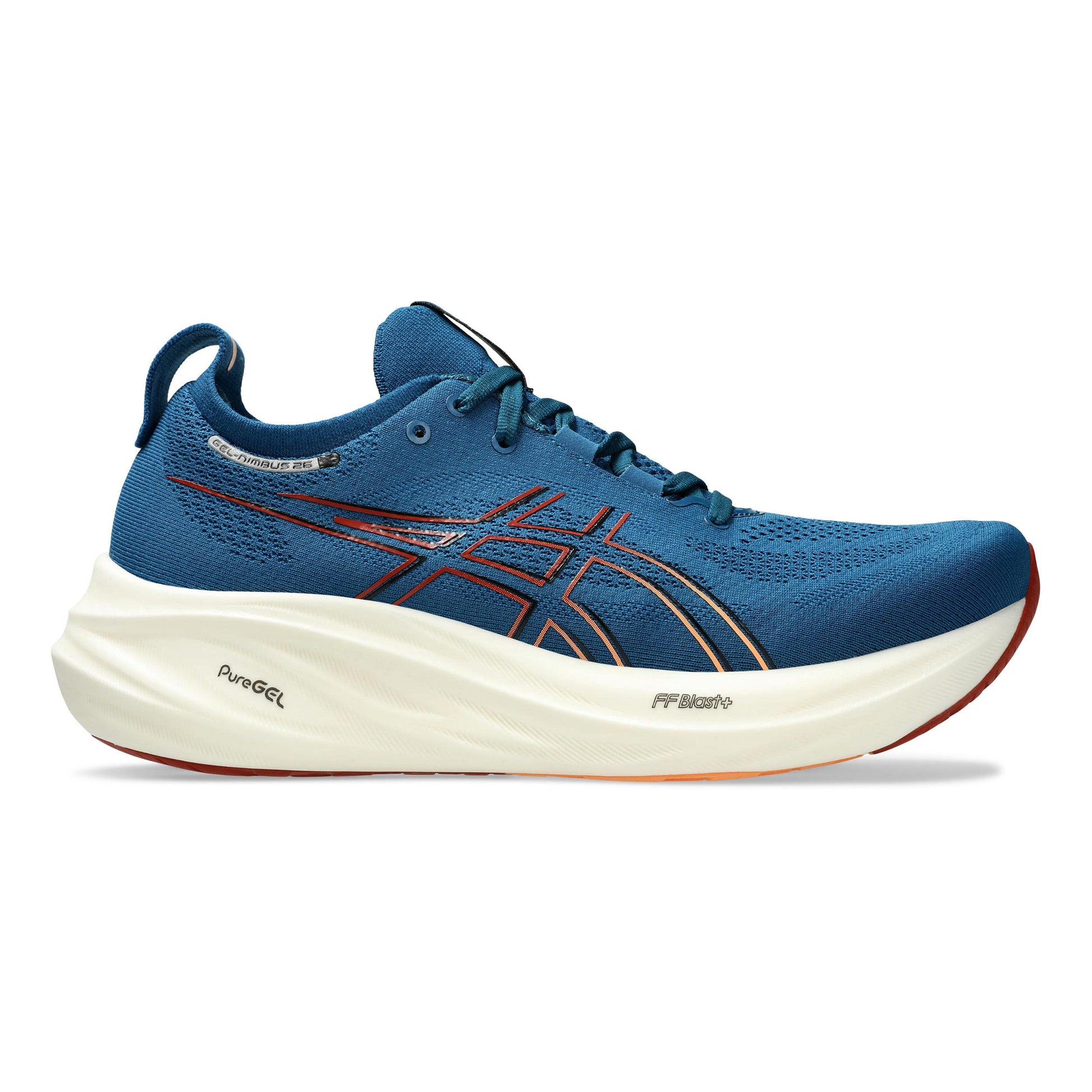 ASICS Gel-Nimbus 26 Neutralschuh Herren - blau, weiß