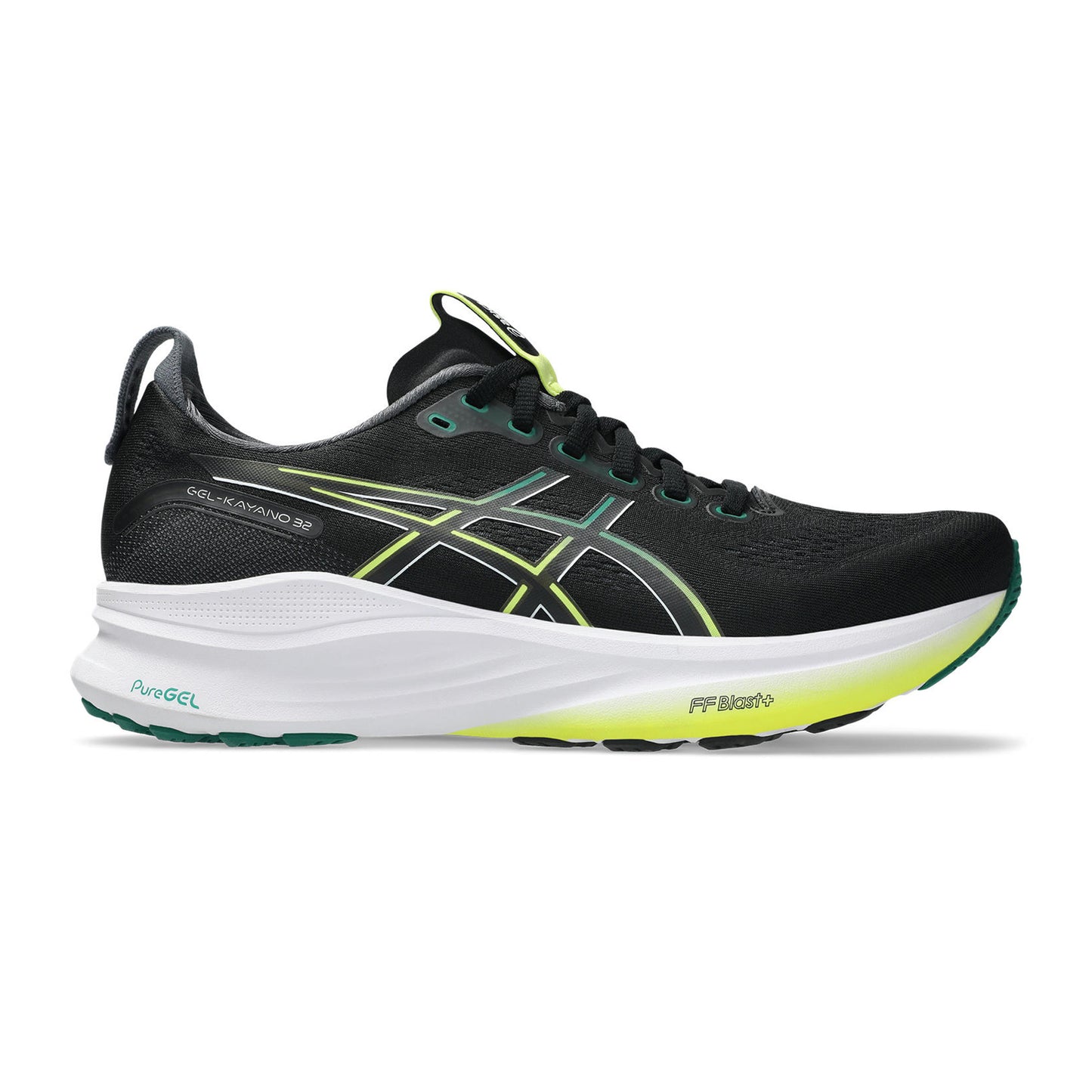 ASICS Gel-Kayano 32 Stabilitätsschuh Herren - schwarz, neongelb