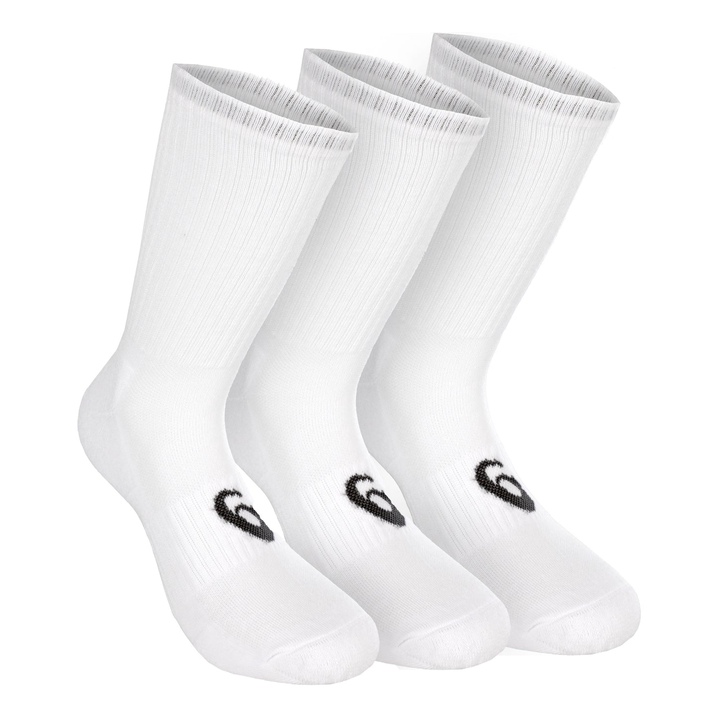 ASICS Crew Sportsocken 3er Pack-Weiß,Schwarz