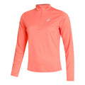 Core Half-Zip Laufshirt Damen - pink,