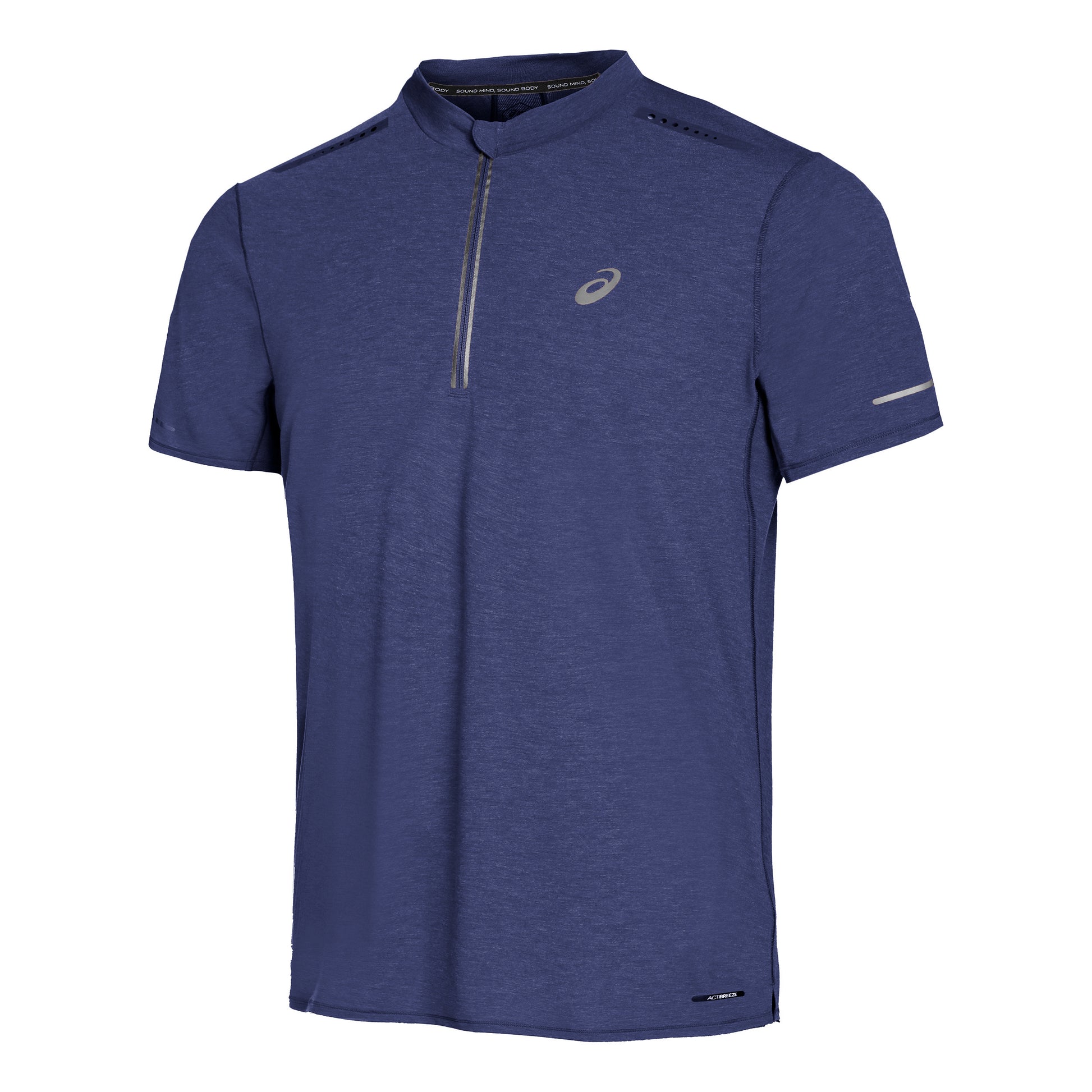 ASICS Metarun Half-Zip Laufshirt Herren - blau,