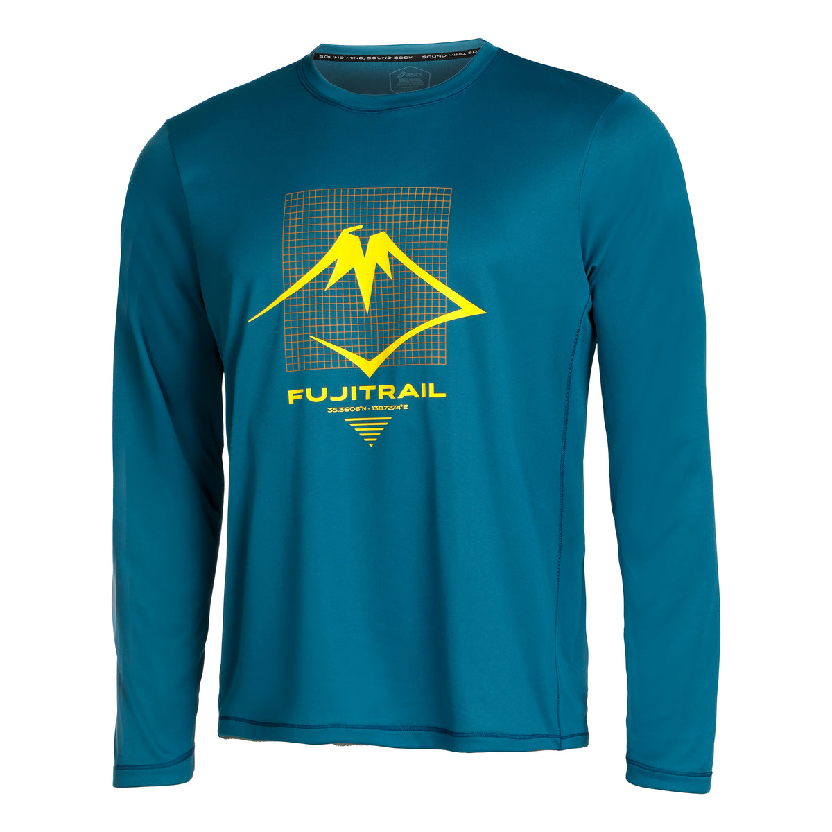 ASICS Fujitrail Logo Lauftop Herren - blau,
