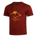Fujitrail Logo Laufshirt Herren - dunkelrot, schwarz