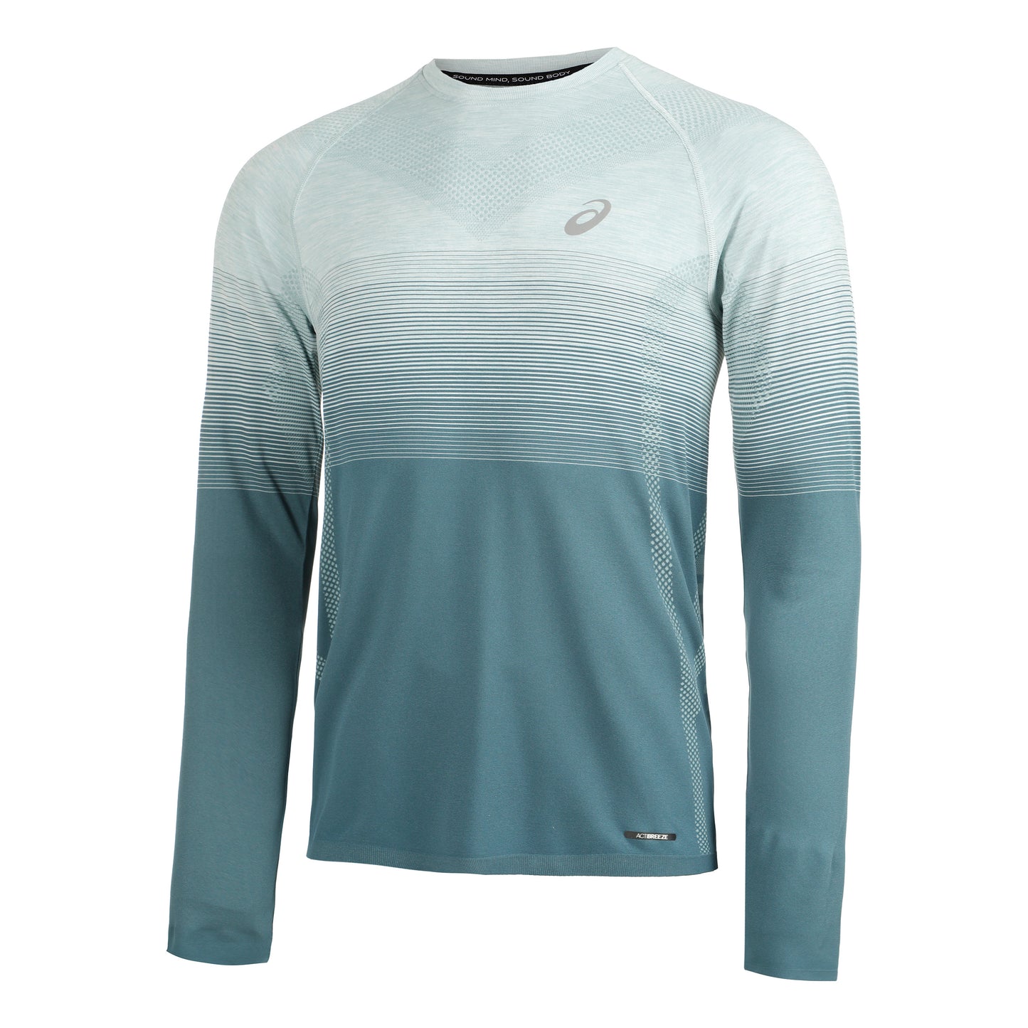 ASICS Seamless Longsleeve Herren - türkis, petrol
