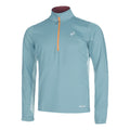 Winter Run Half-Zip Midlayer Lauftop Herren - petrol, grau