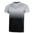 Seamless Laufshirt Herren - grau, schwarz