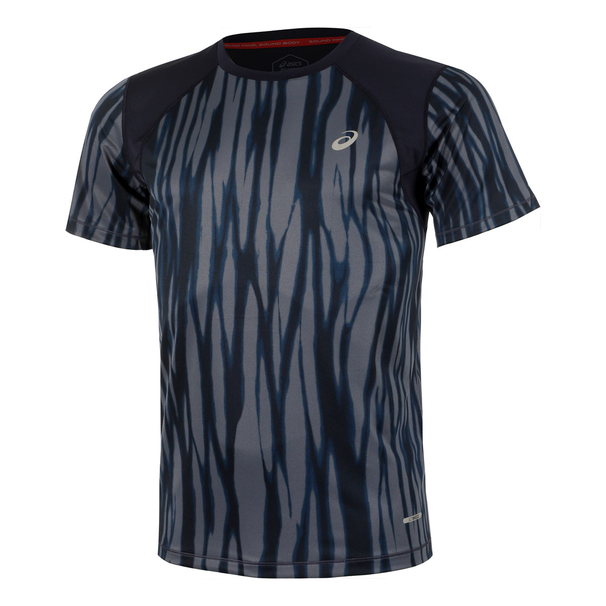ASICS Road AOP Laufshirt Herren - dunkelblau,