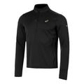 Road Winter 1/2 Zip Laufshirt Herren-Schwarz