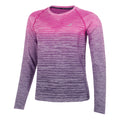 Seamless Longsleeve Damen - pink, dunkelblau