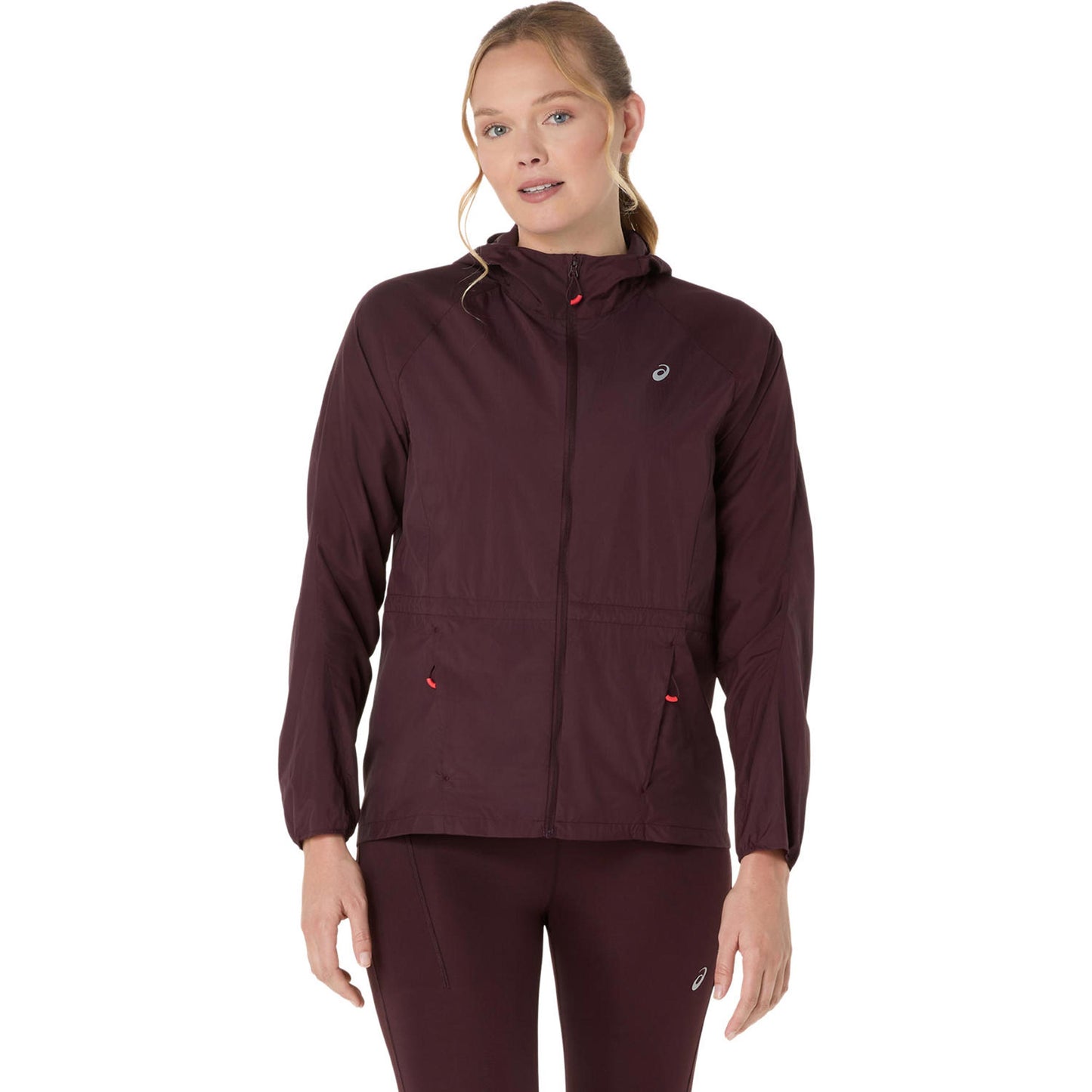 ASICS Road Packable  Laufjacke Damen - dunkelrot