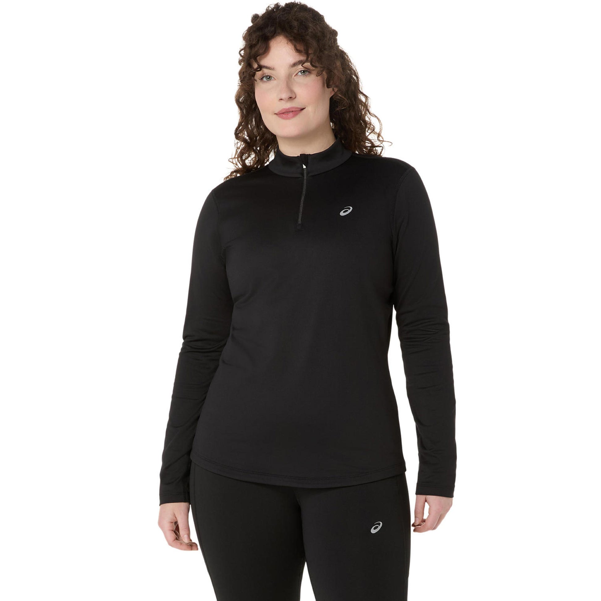 ASICS Core 1/2 Zip Winter  Laufshirt Damen - schwarz