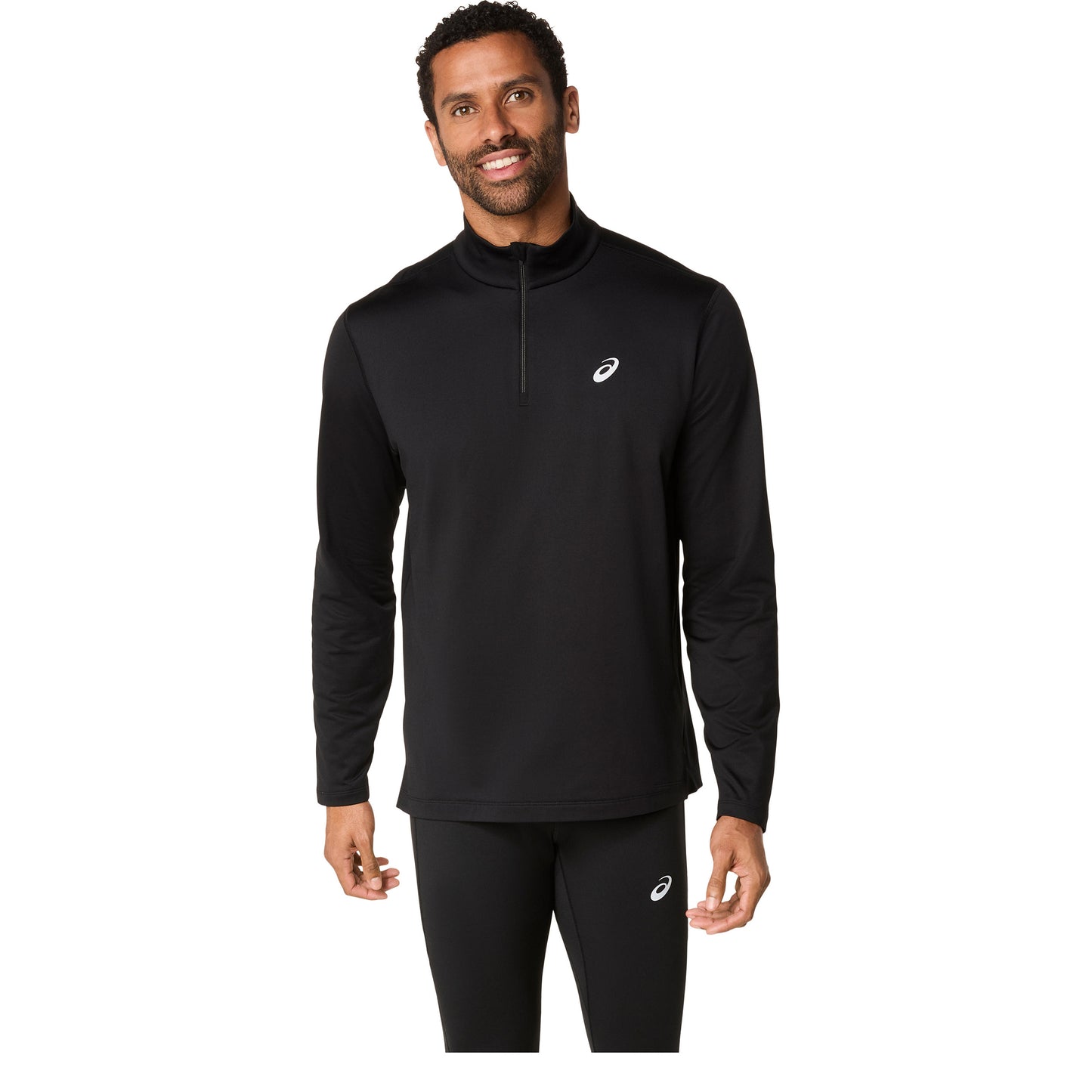 ASICS Core 1/2 Zip Winter  Laufshirt Herren - schwarz