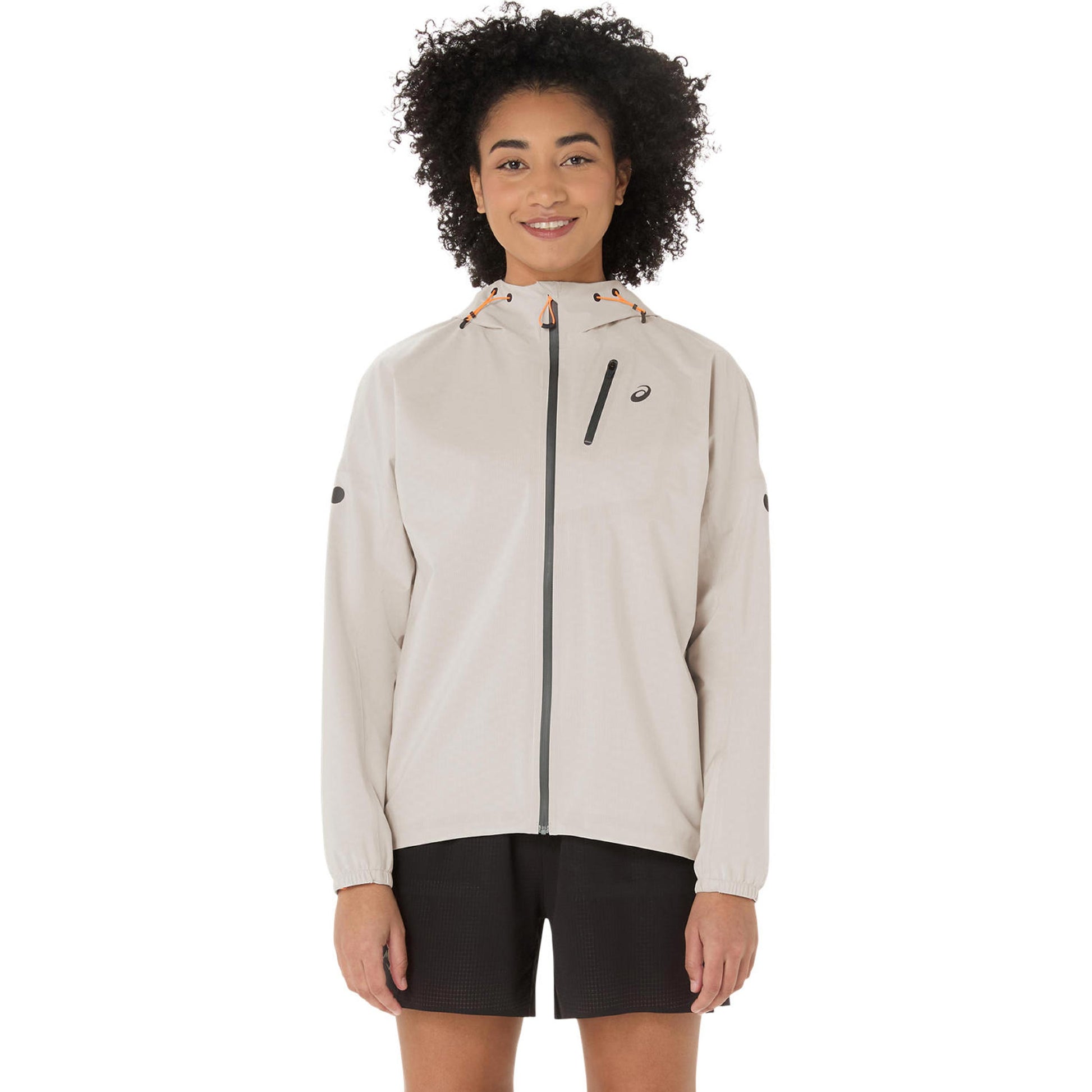 ASICS Fujitrail Elite Waterproof Laufjacke Damen-beige