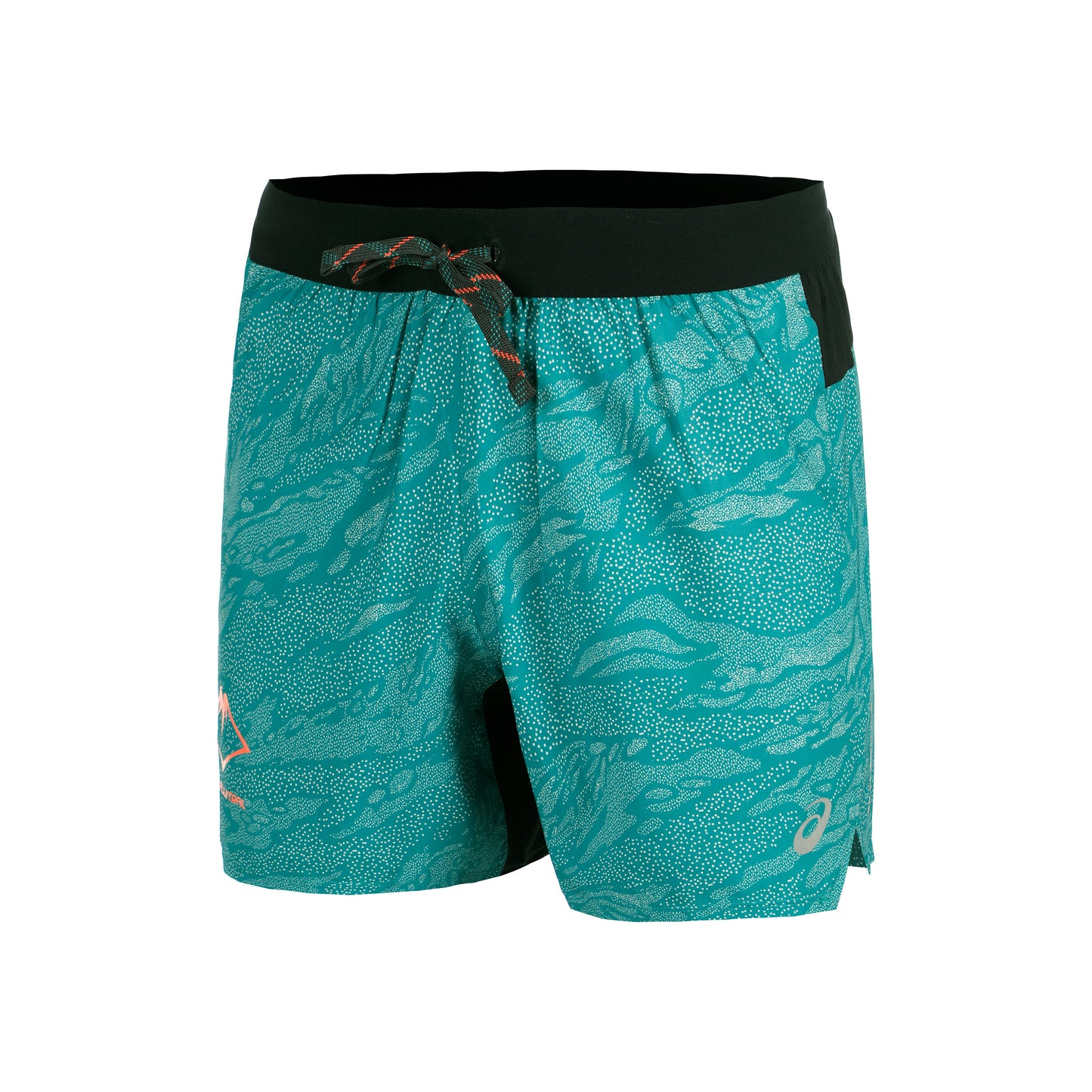 ASICS Fujitrail AOP 5in Laufshorts Herren-Türkis