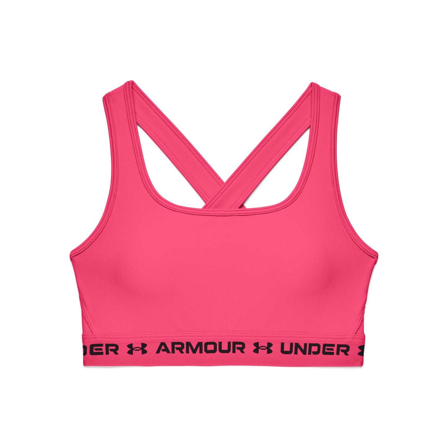 Under Armour Crossback Mid Sport-BH Damen - pink,