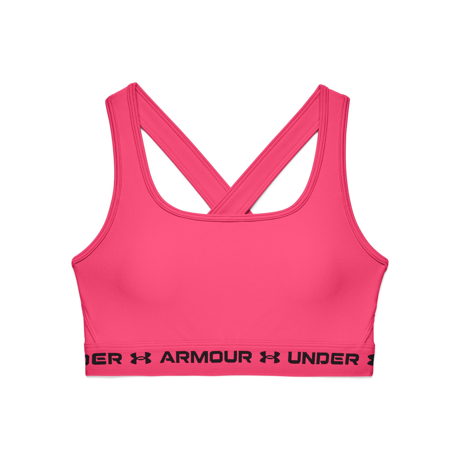 Under Armour Crossback Mid Sport-BH Damen - pink,