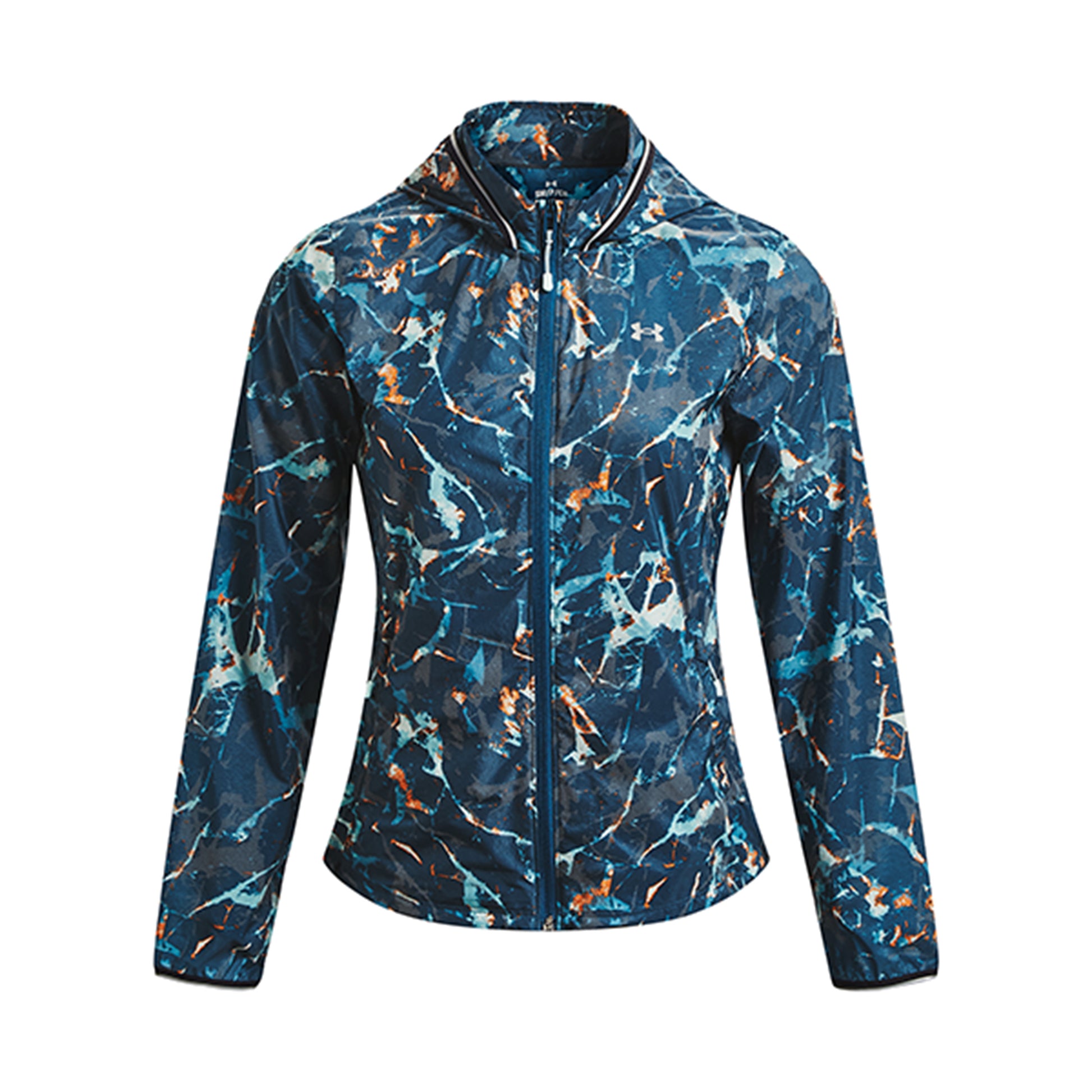 Under Armour Storm Outrun The Cold Laufjacke Damen-Blau,Schwarz