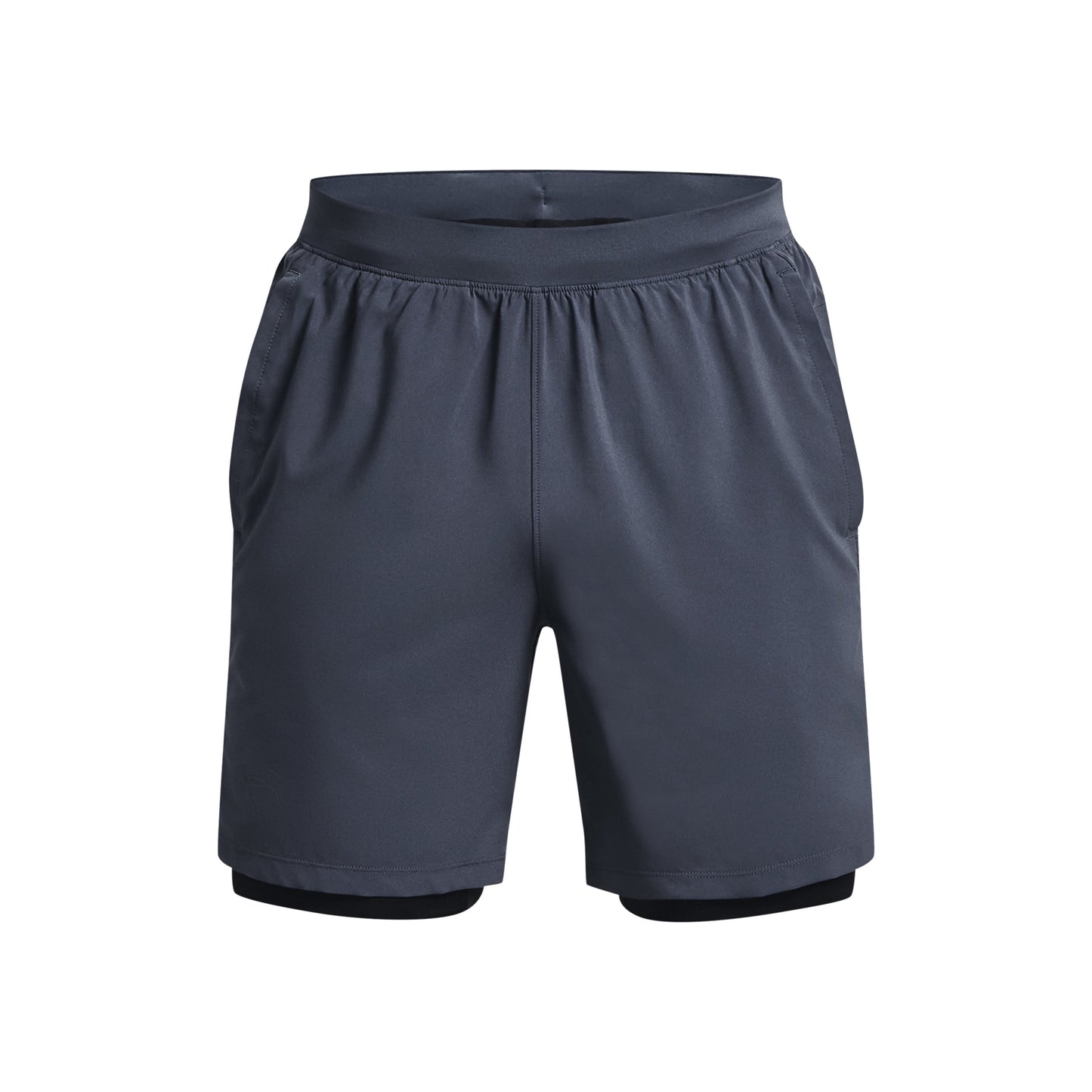 Under Armour Launch 7in 2in1 Shorts Herren - grau, schwarz