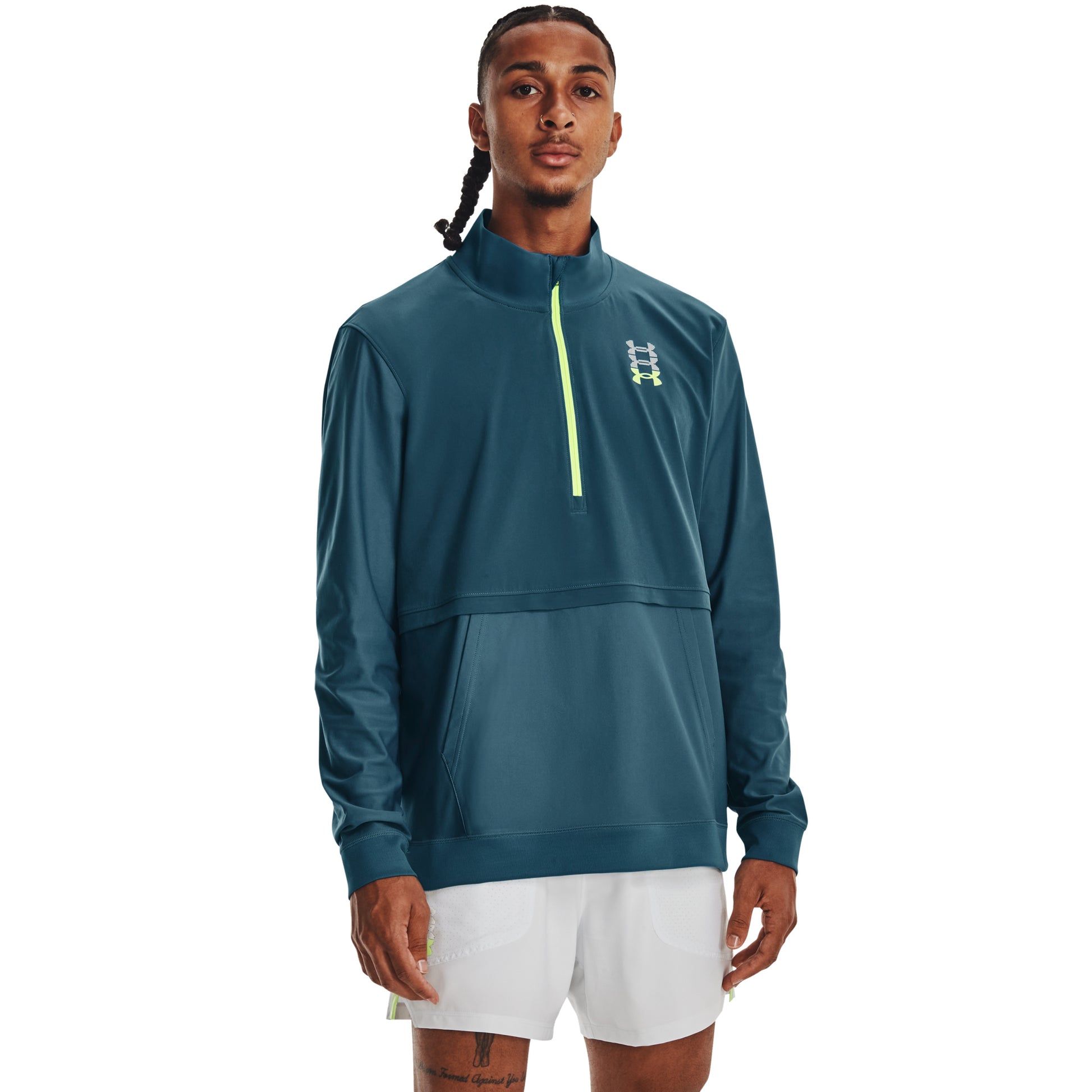 Under Armour Run Anywhere Longsleeve Herren-Blau,Grün