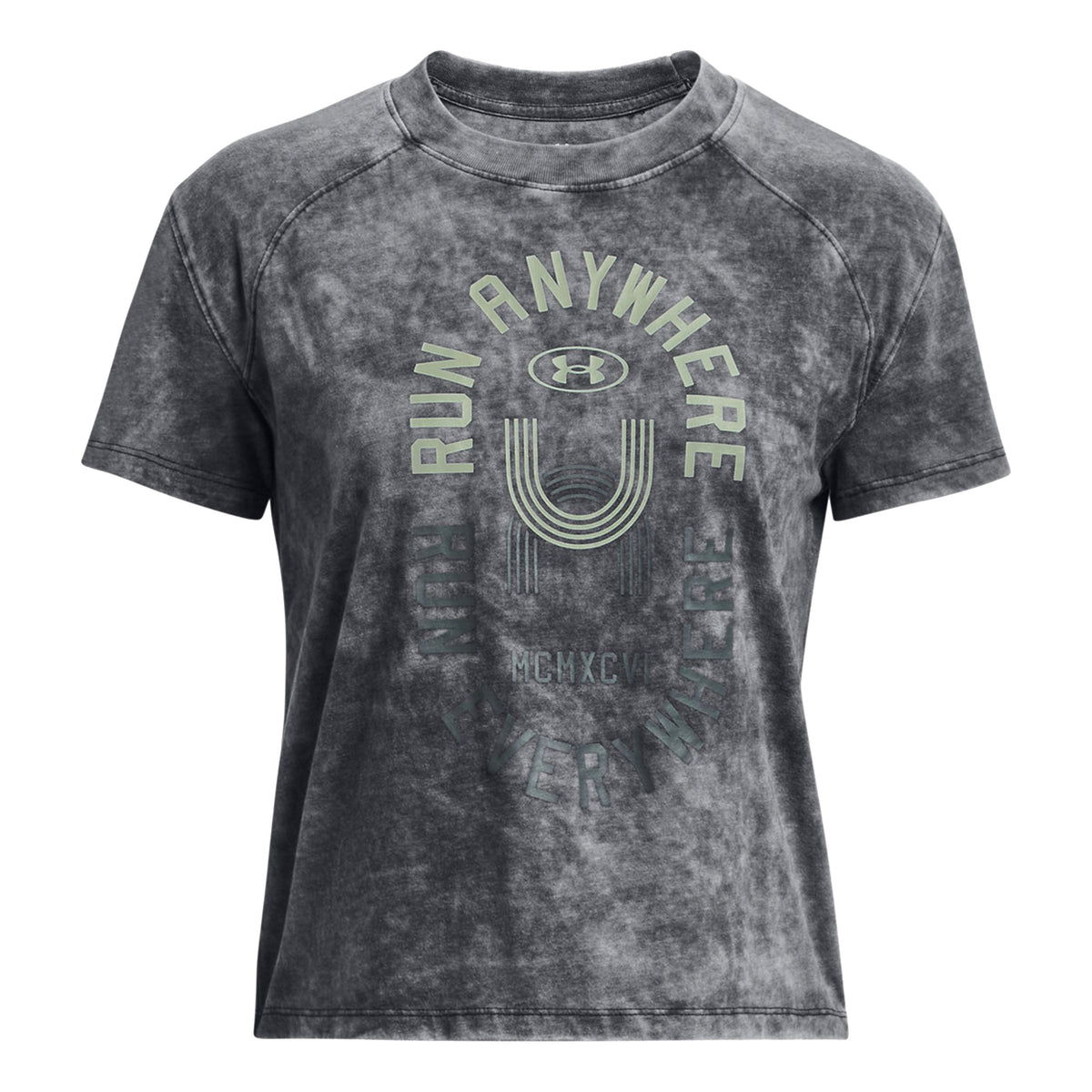 Under Armour Run Everywhere Graphic Laufshirt Damen - schwarz,
