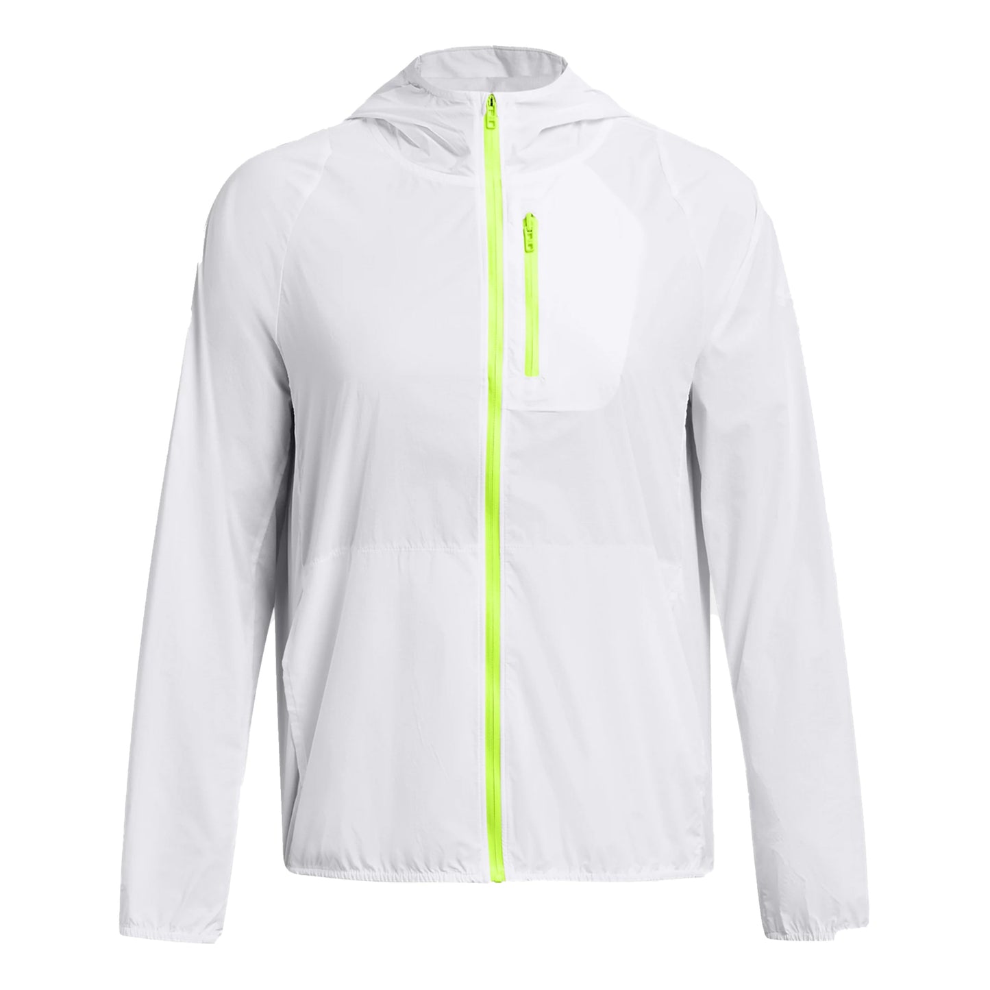Under Armour Launch Lightweight Laufjacke Damen - weiß, neongelb