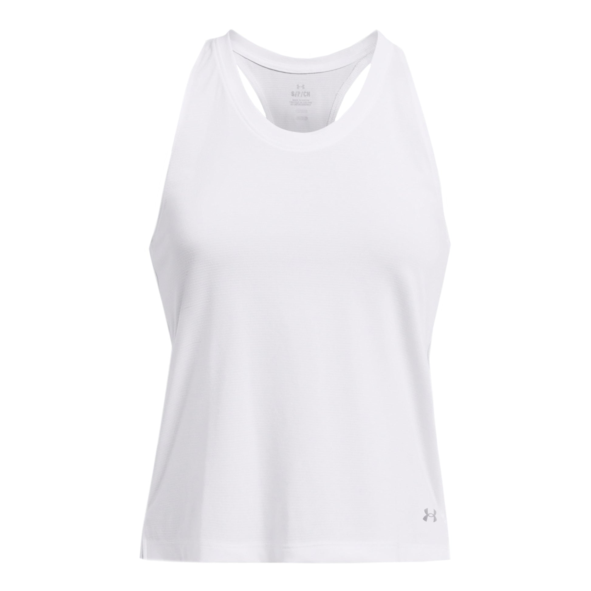 Under Armour Streaker Singlet Lauftop Damen-Weiß
