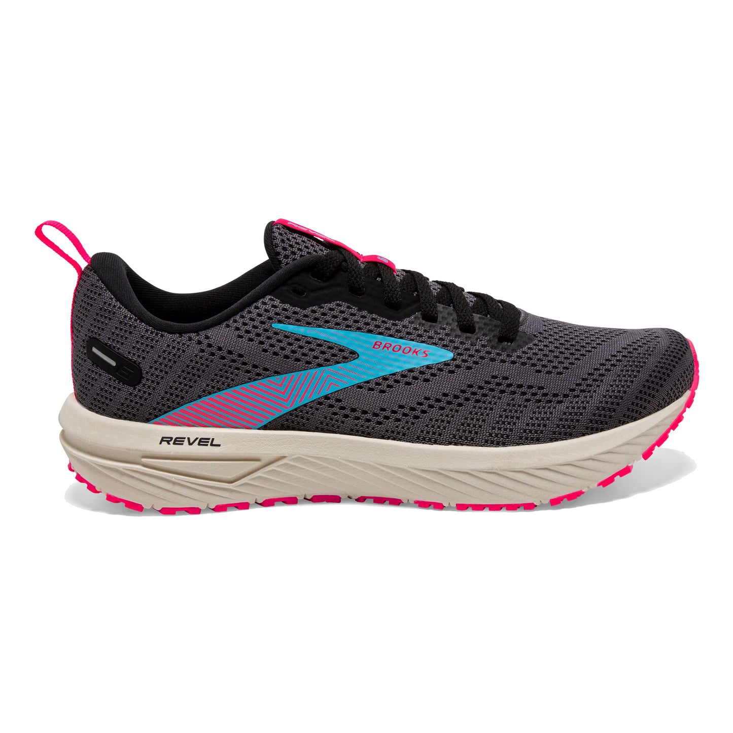 Brooks Revel 6 Neutralschuh Damen - schwarz, beige