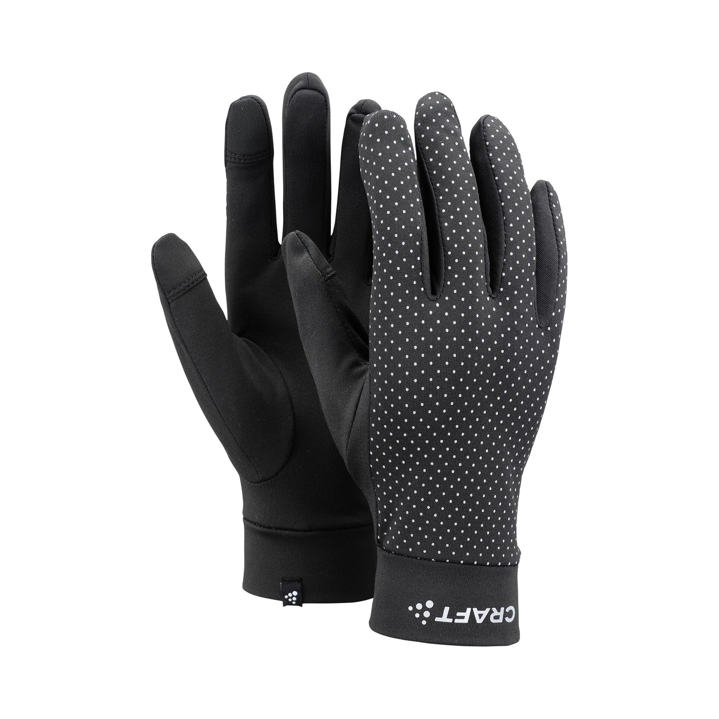 Craft Lumen Fleece Laufhandschuhe-Schwarz