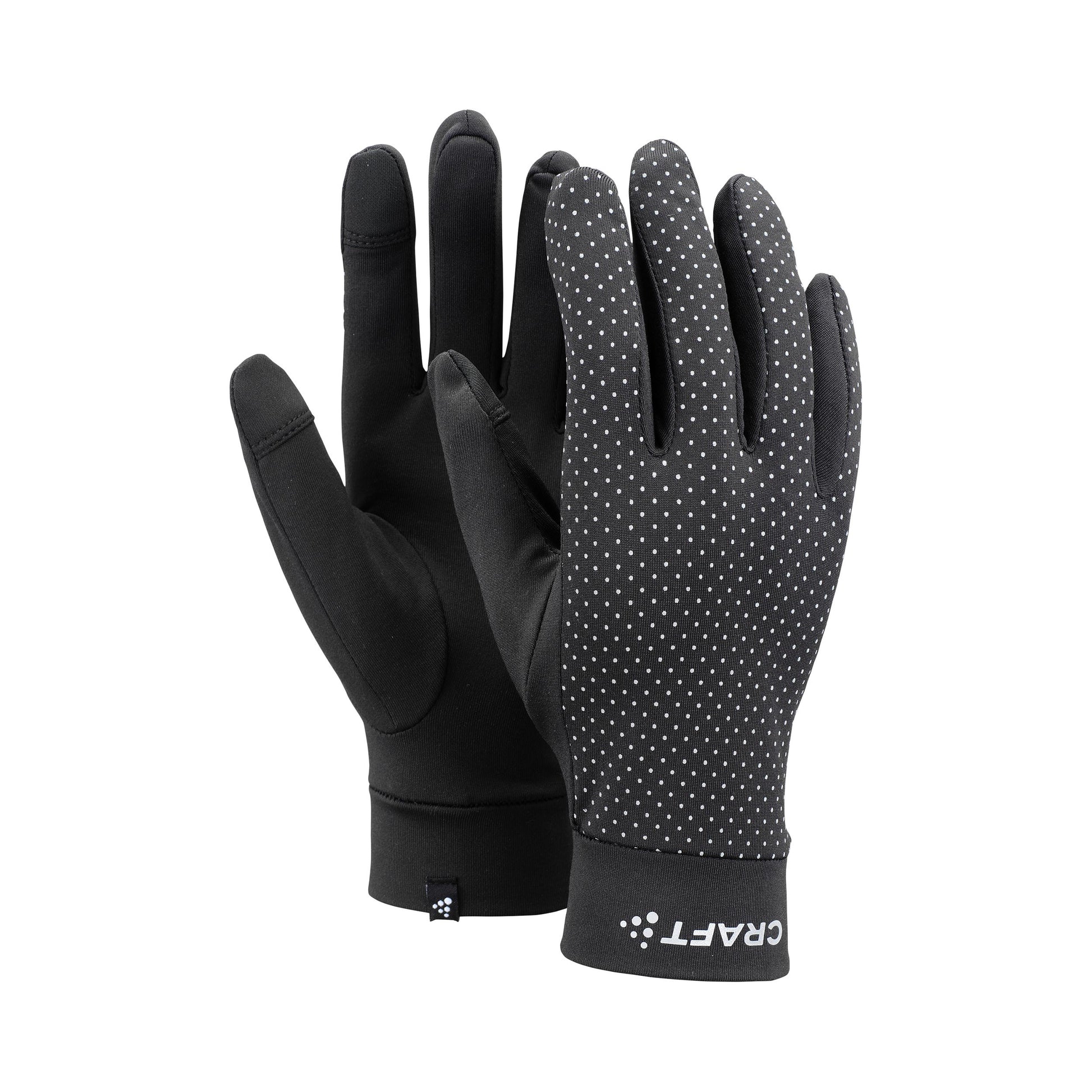 Craft Lumen Fleece Laufhandschuhe-Schwarz