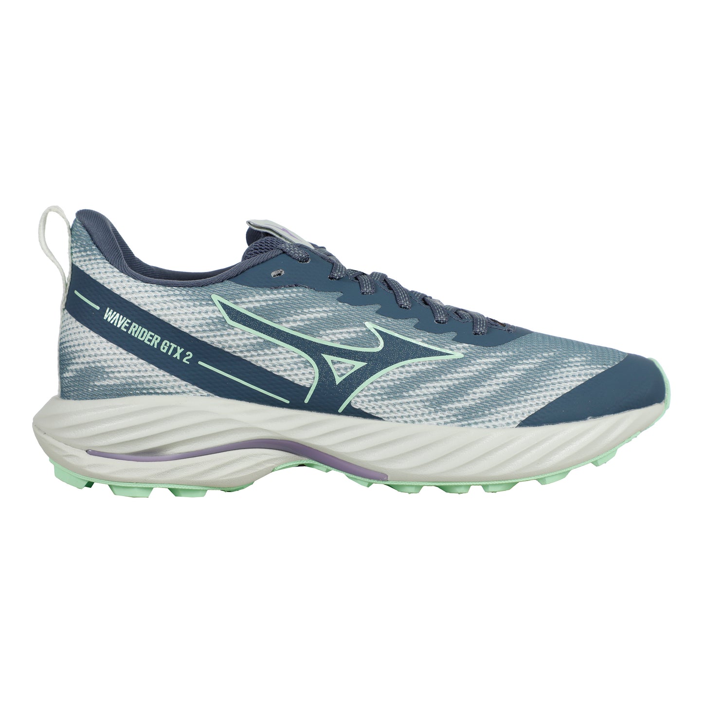 Mizuno Wave Rider GTX 2 Trailschuh Damen-Petrol,Grün