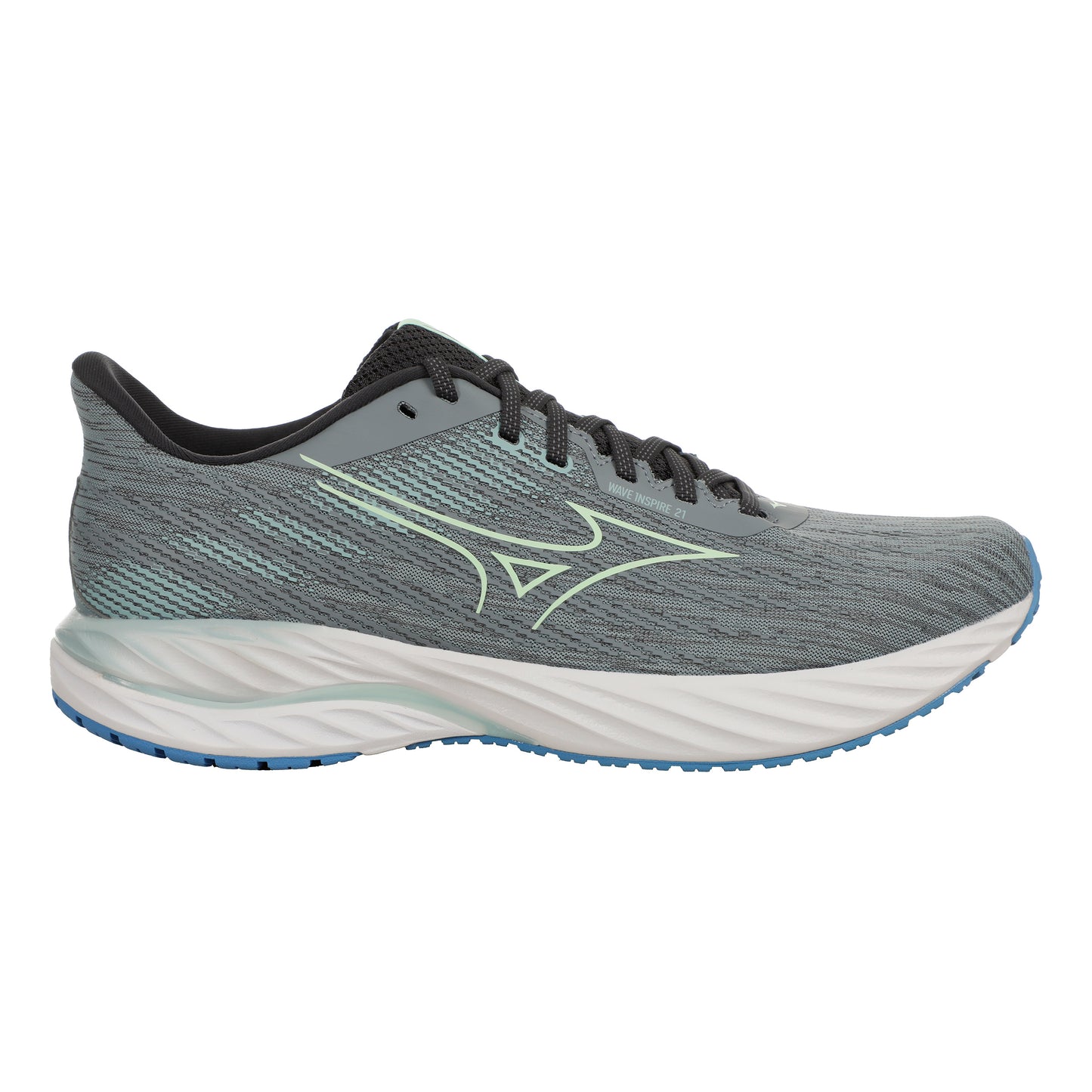 Mizuno Wave Inspire 21 Stabilitätsschuh Herren - grau, mint