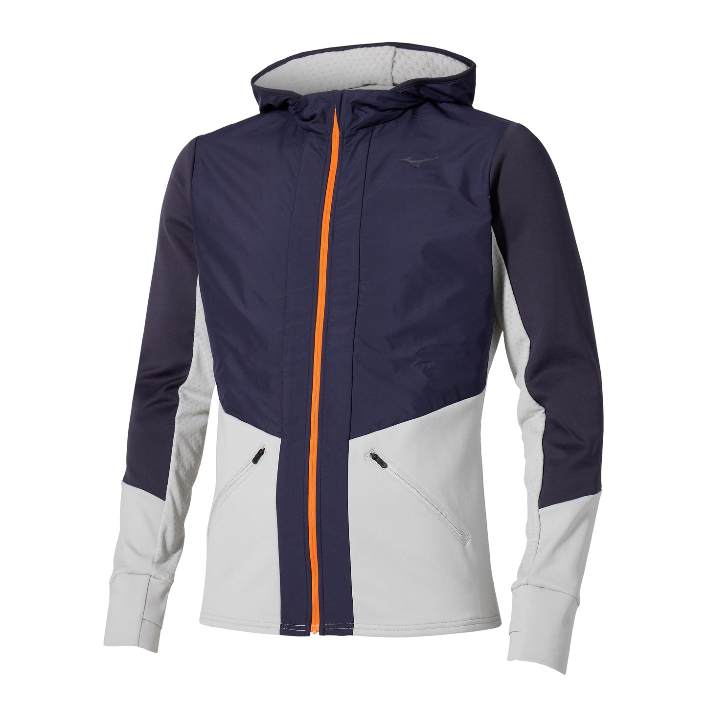 Mizuno Active Warmalite Hybrid Full Zip Laufjacke Herren-Blau