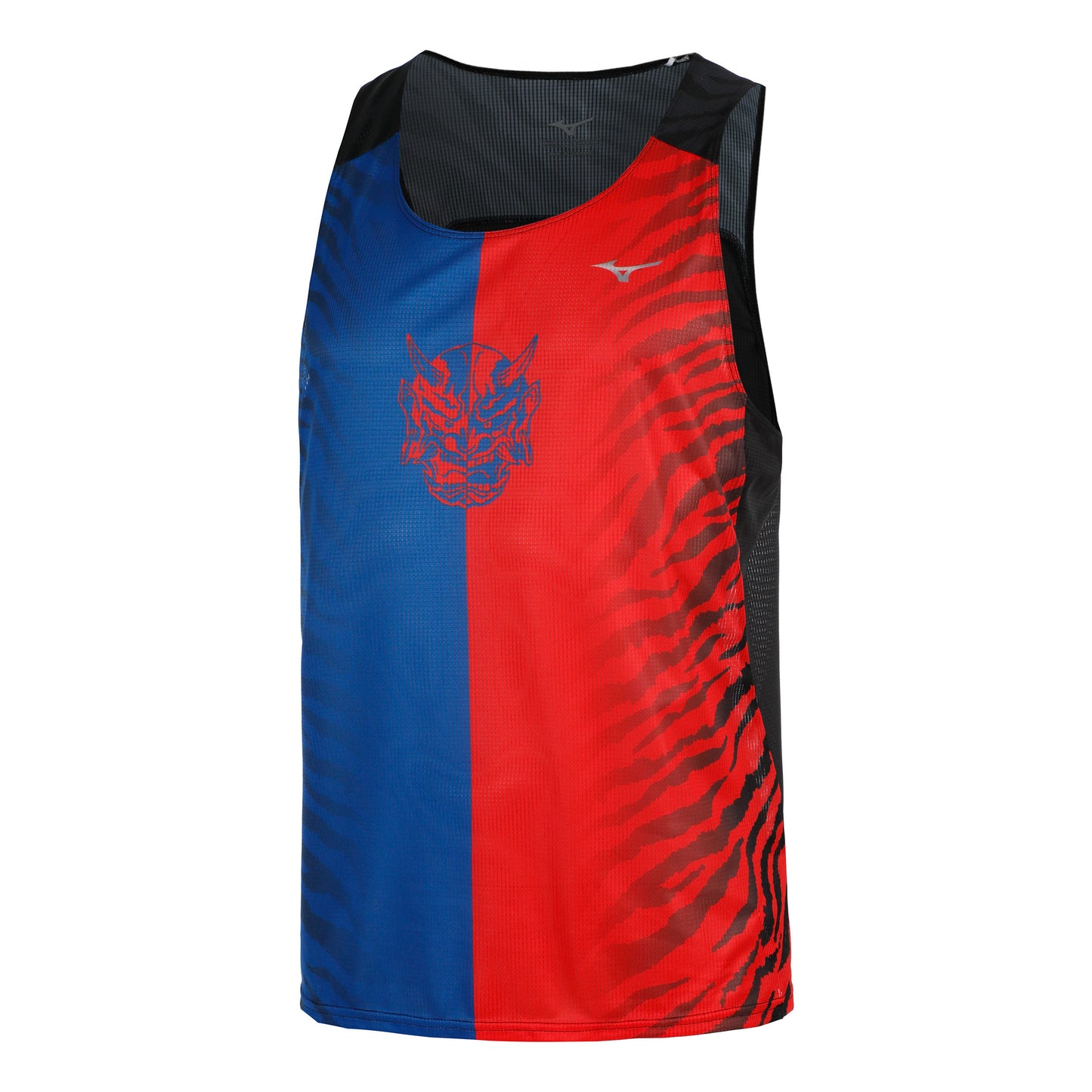 Mizuno DryAeroFlow Graphic Laufshirt Herren - rot, blau