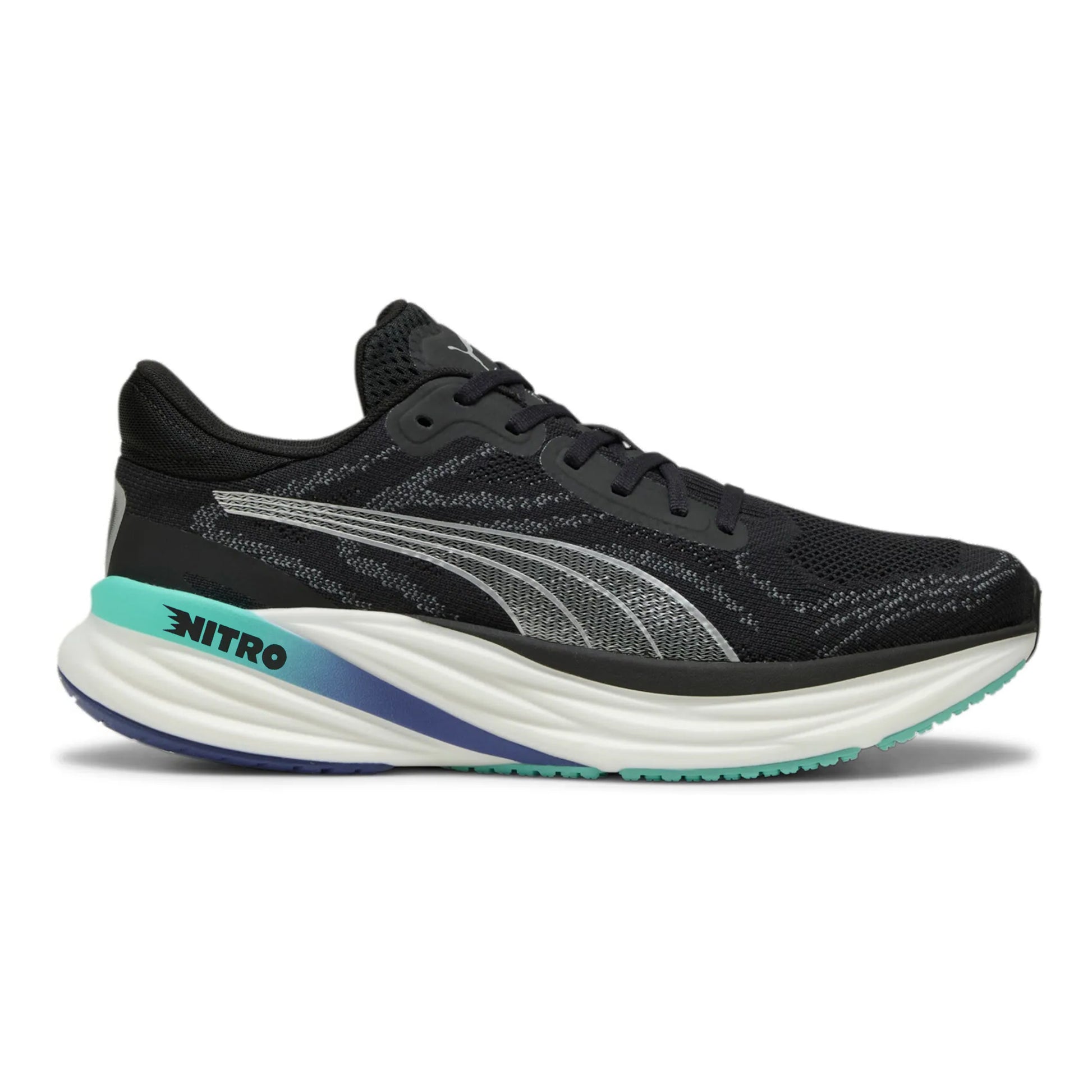 Puma Magnify Nitro 2 Neutralschuh Herren-Schwarz,Türkis