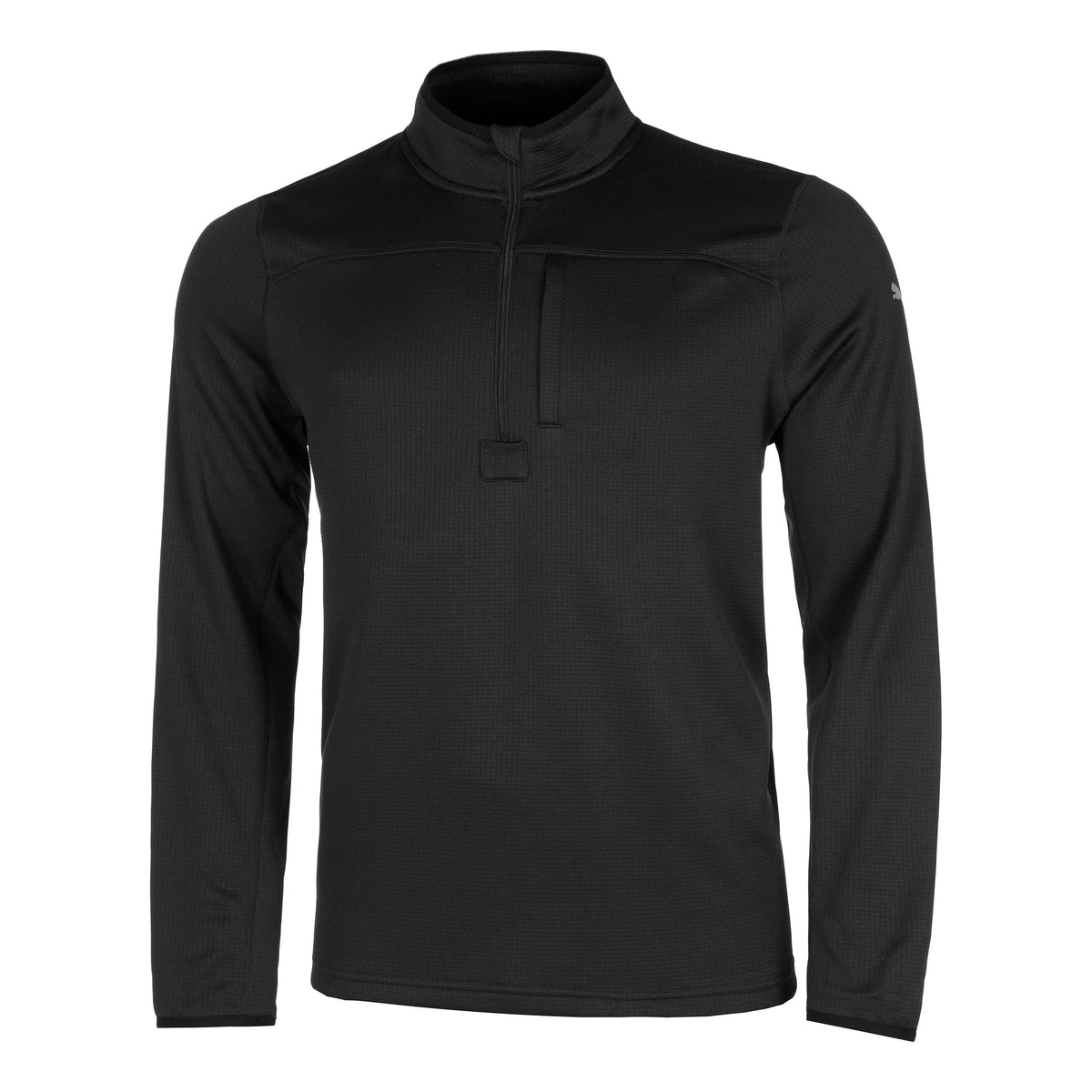 Puma Run Microfleece Half-Zip Lauftop Herren-Schwarz
