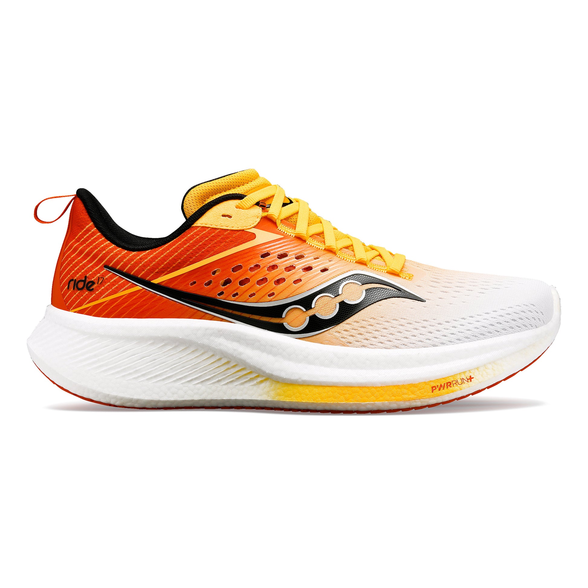 Saucony Ride 17 Neutralschuh Herren - weiß, orange