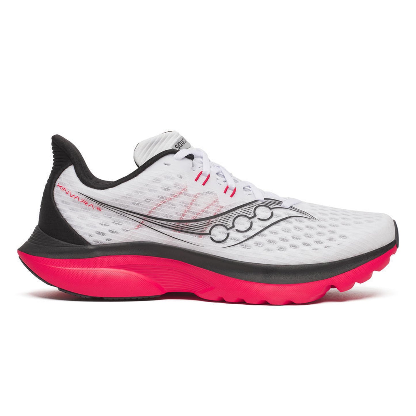 Saucony Kinvara 16 Neutralschuh Herren-weiß, rot