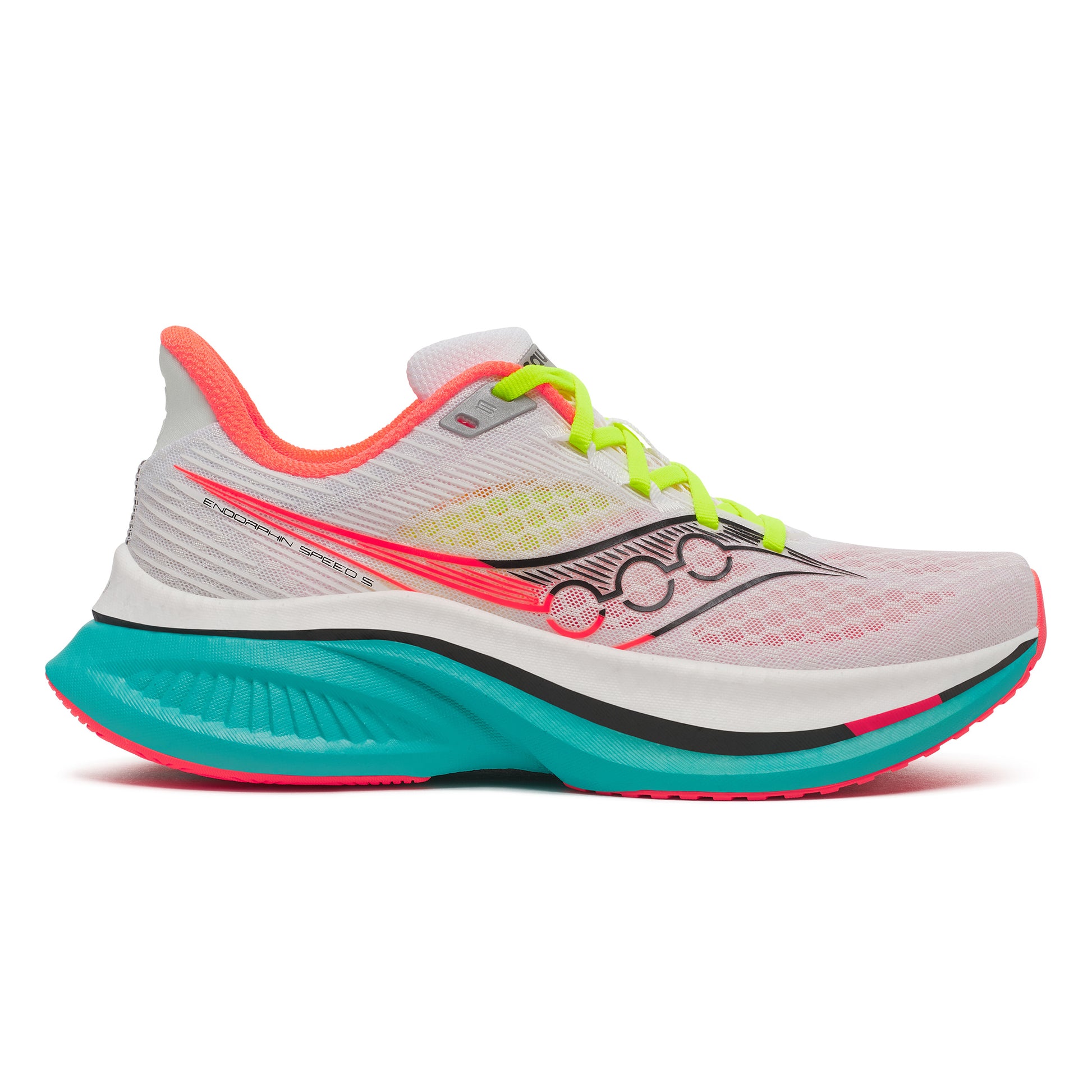 Saucony Endorphin Speed 5 Wettkampfschuh Damen-weiß, mehrfarbig