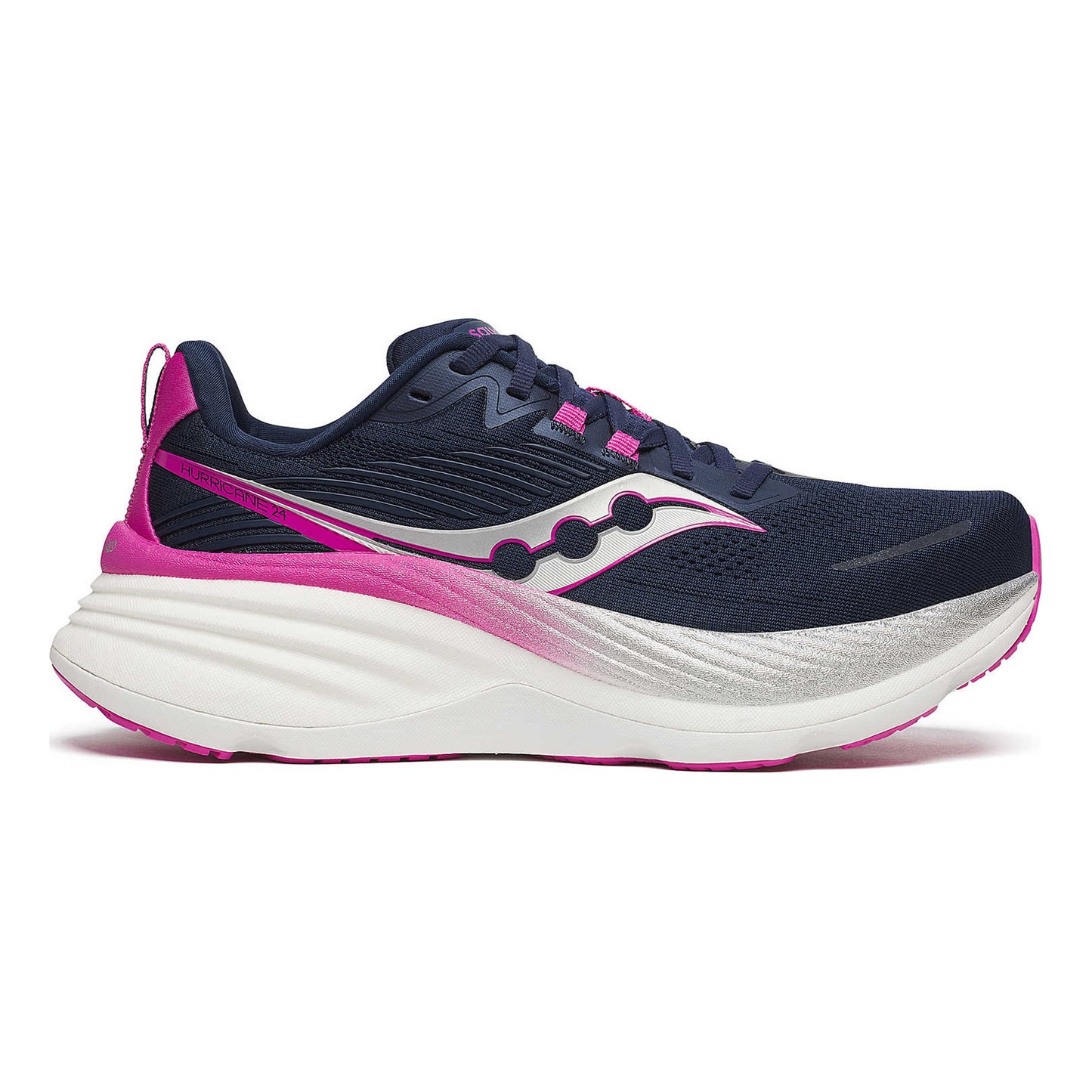 Saucony Hurricane 24 Stabilitätsschuh Damen-Dunkelblau,Pink