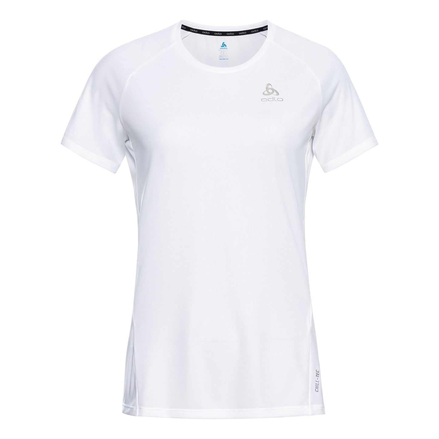 Odlo Crew Neck Essential Chill-Tech Laufshirt Damen-Weiß